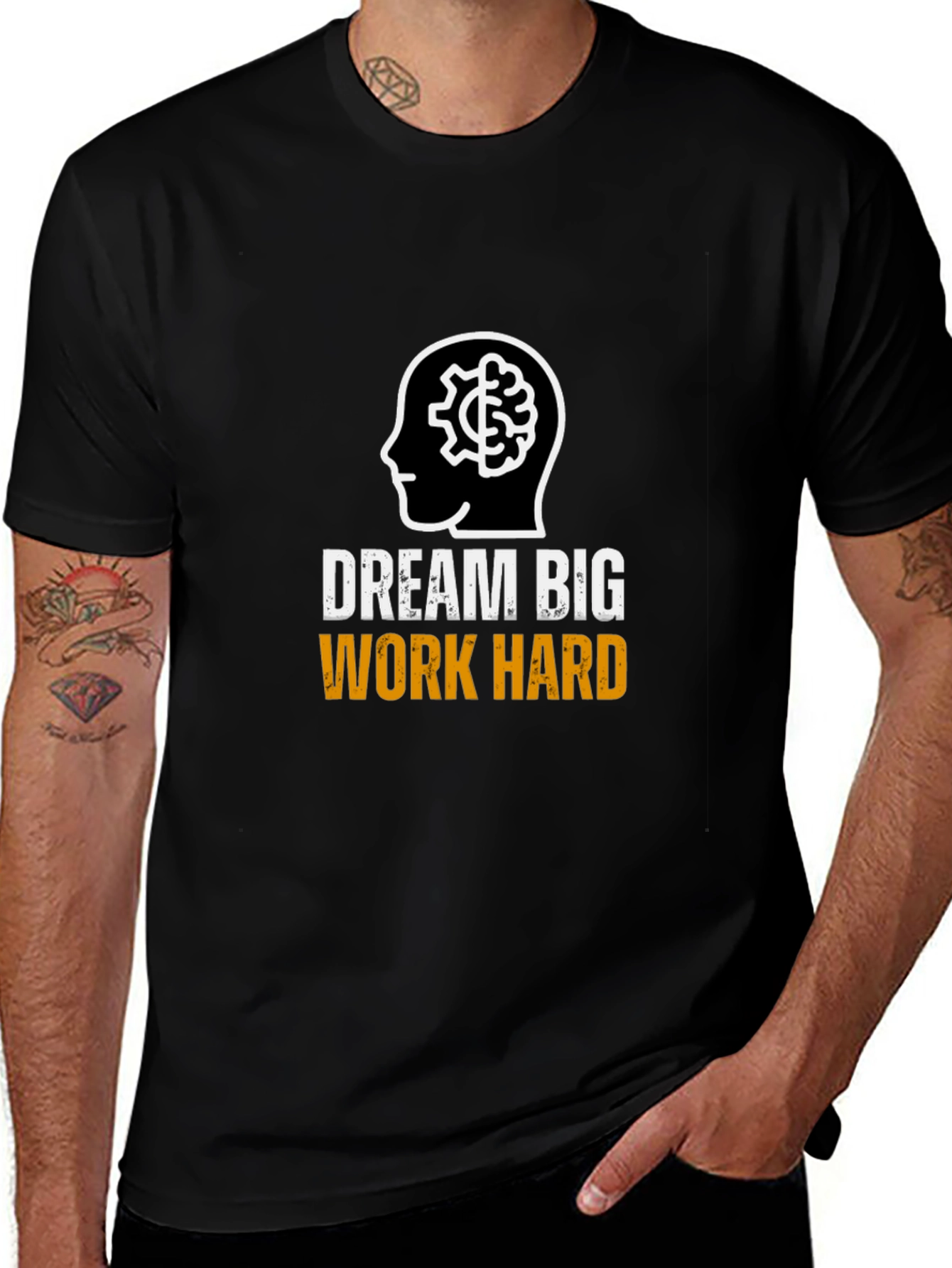 Dream Big Work Hard Graphic T-Shirt