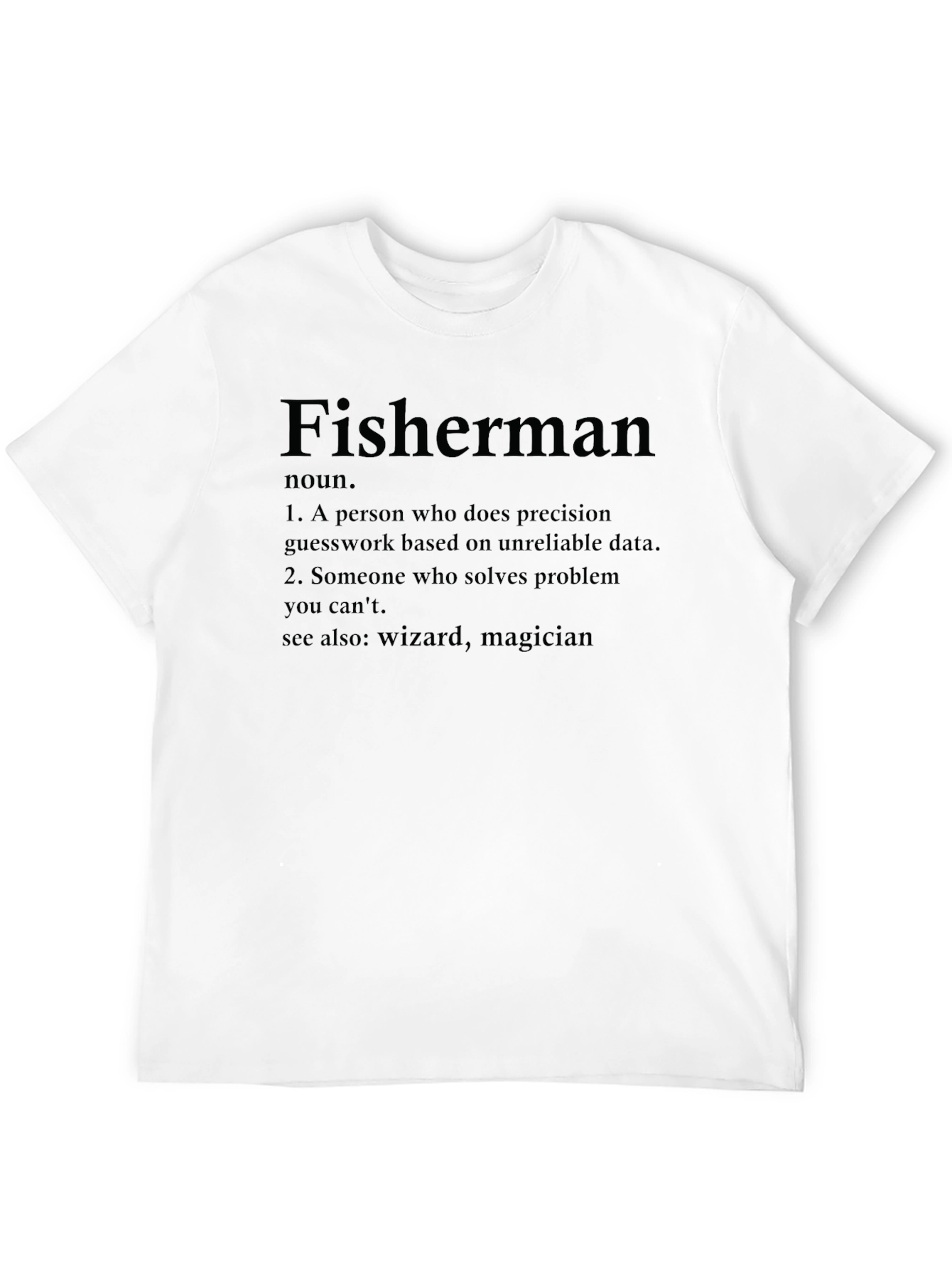 Fisherman Definition Black T-Shirt