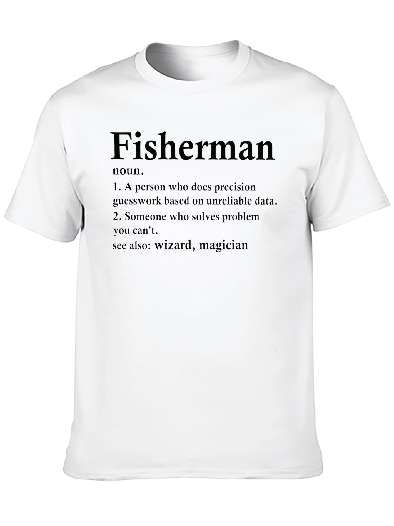 Fisherman Definition Black T-Shirt