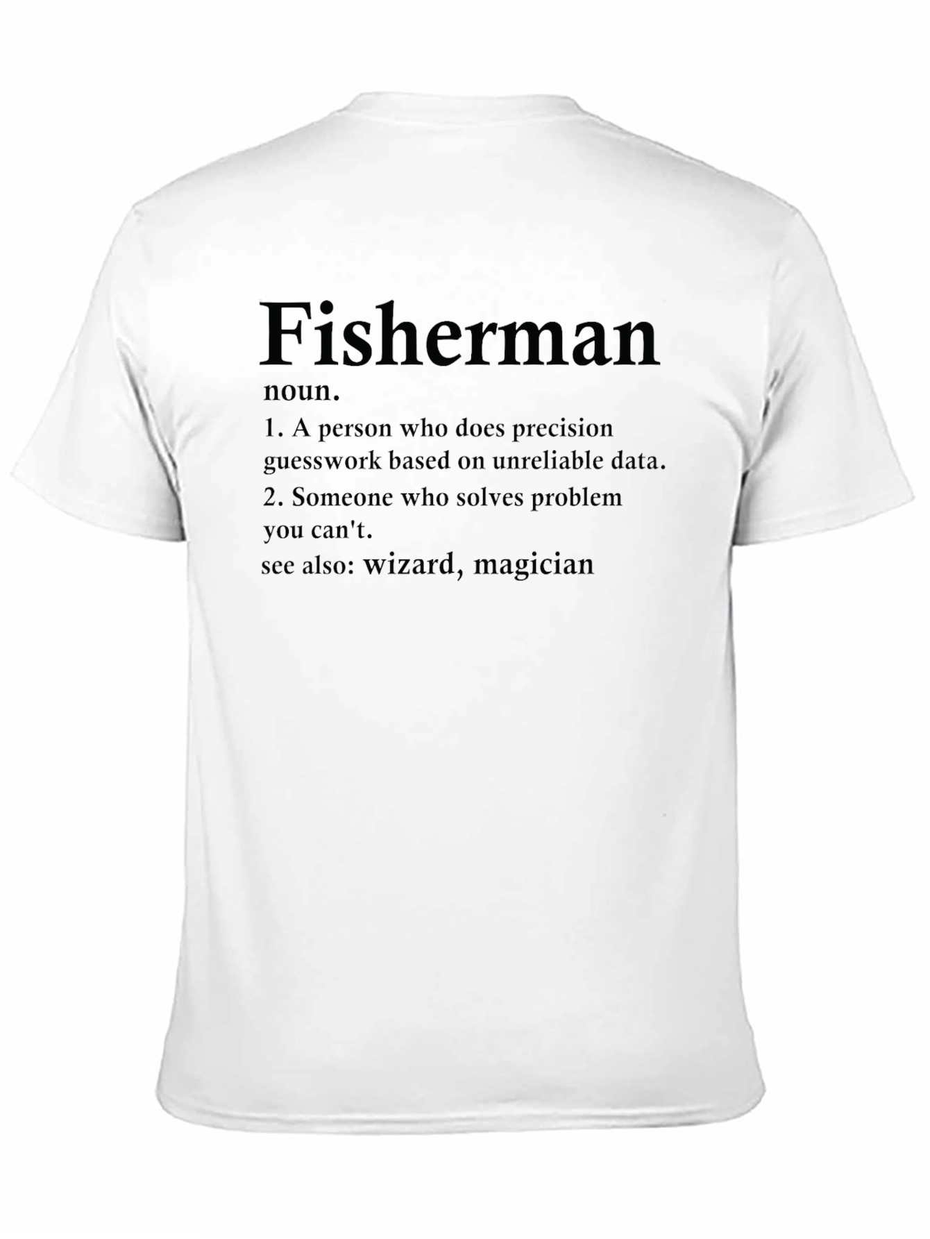 Fisherman Definition Black T-Shirt