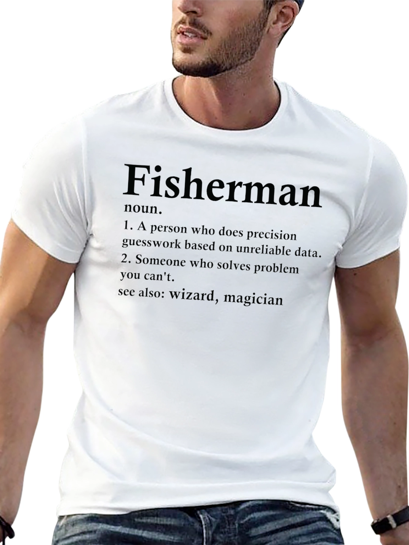Fisherman Definition Black T-Shirt
