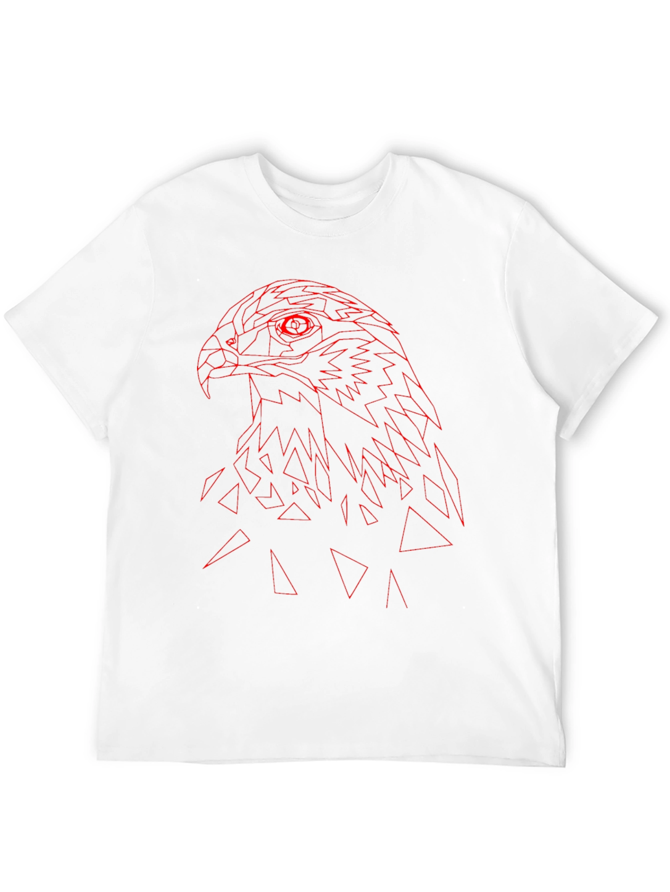 Geometric Hawk T-Shirt - Modern Graphic Tee