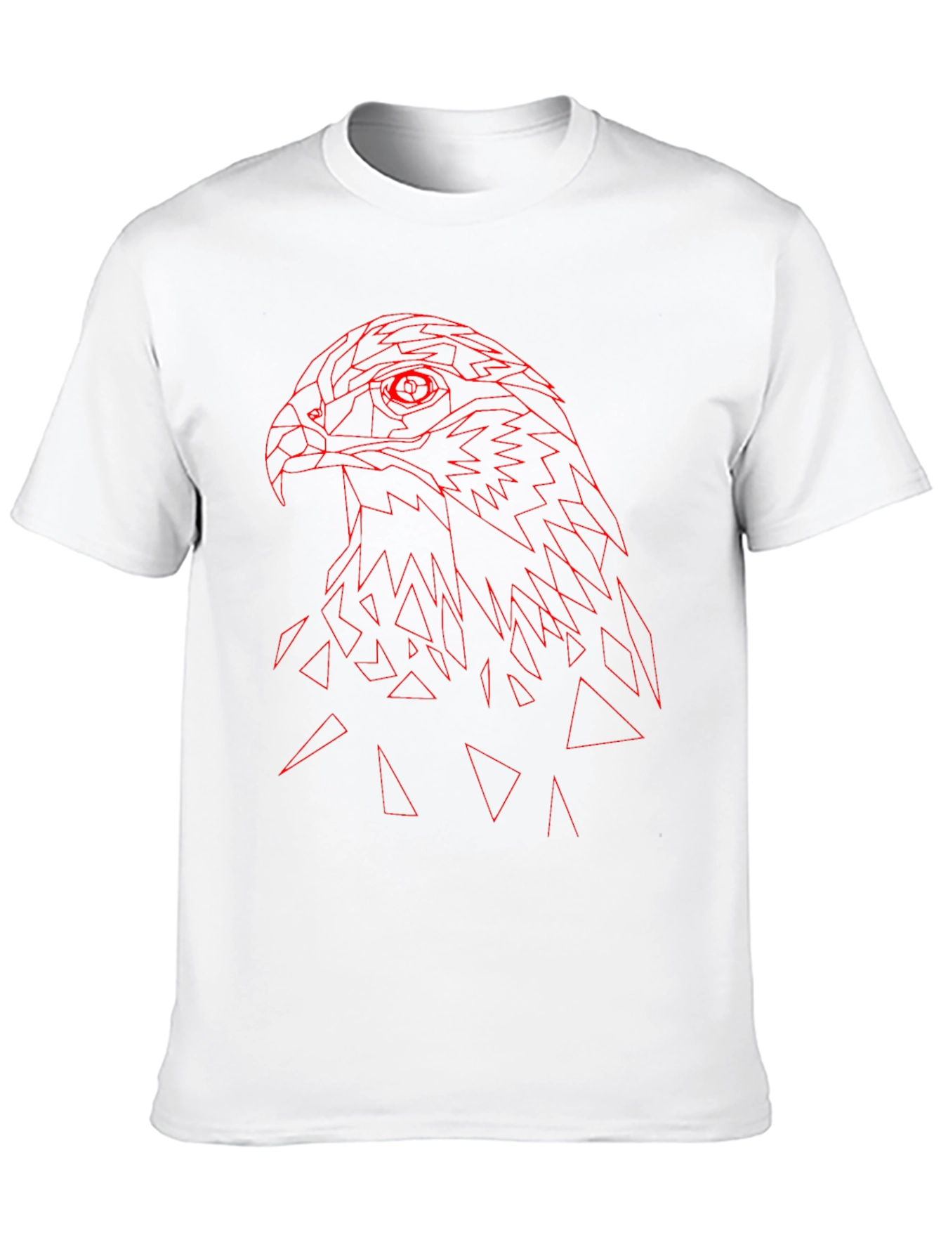 Geometric Hawk T-Shirt - Modern Graphic Tee