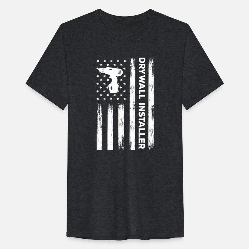 USA Flag Drywall Installer Hangers America