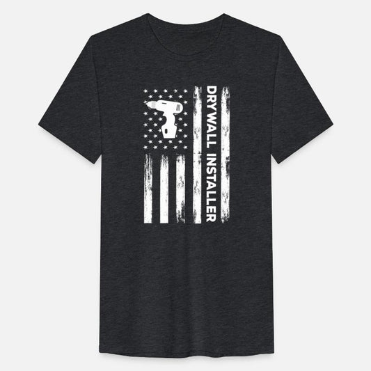 USA Flag Drywall Installer Hangers America