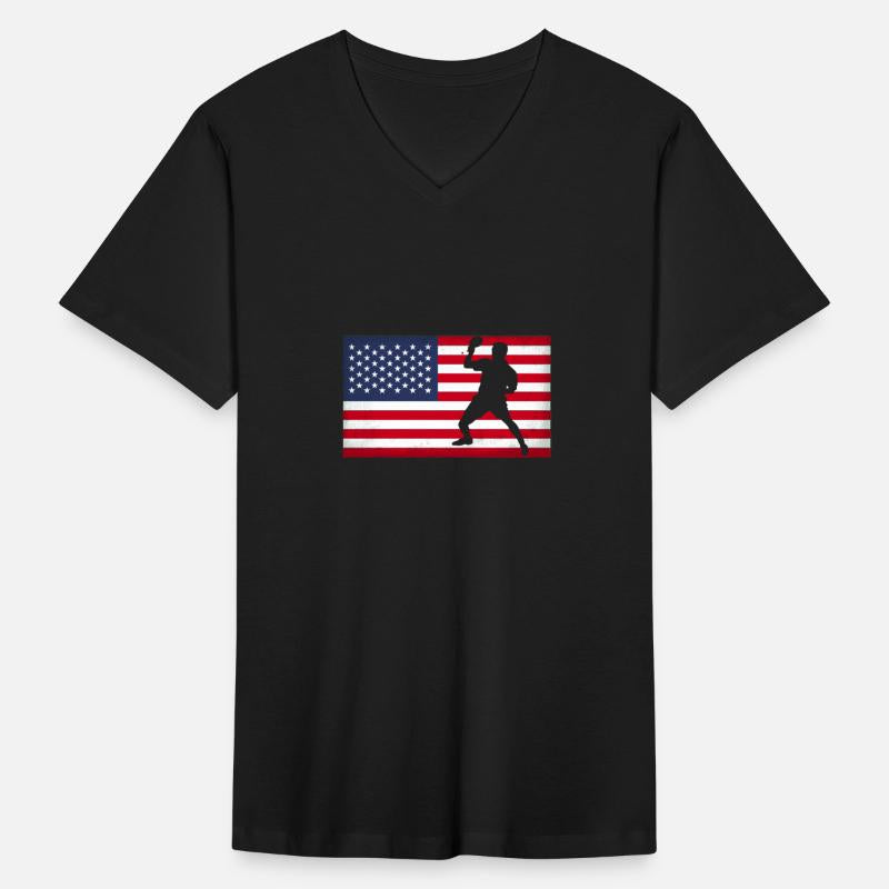 USA Table Tennis Player American Flag