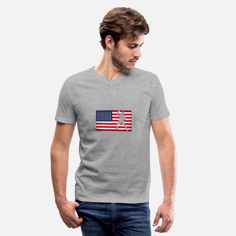USA Table Tennis Player American Flag