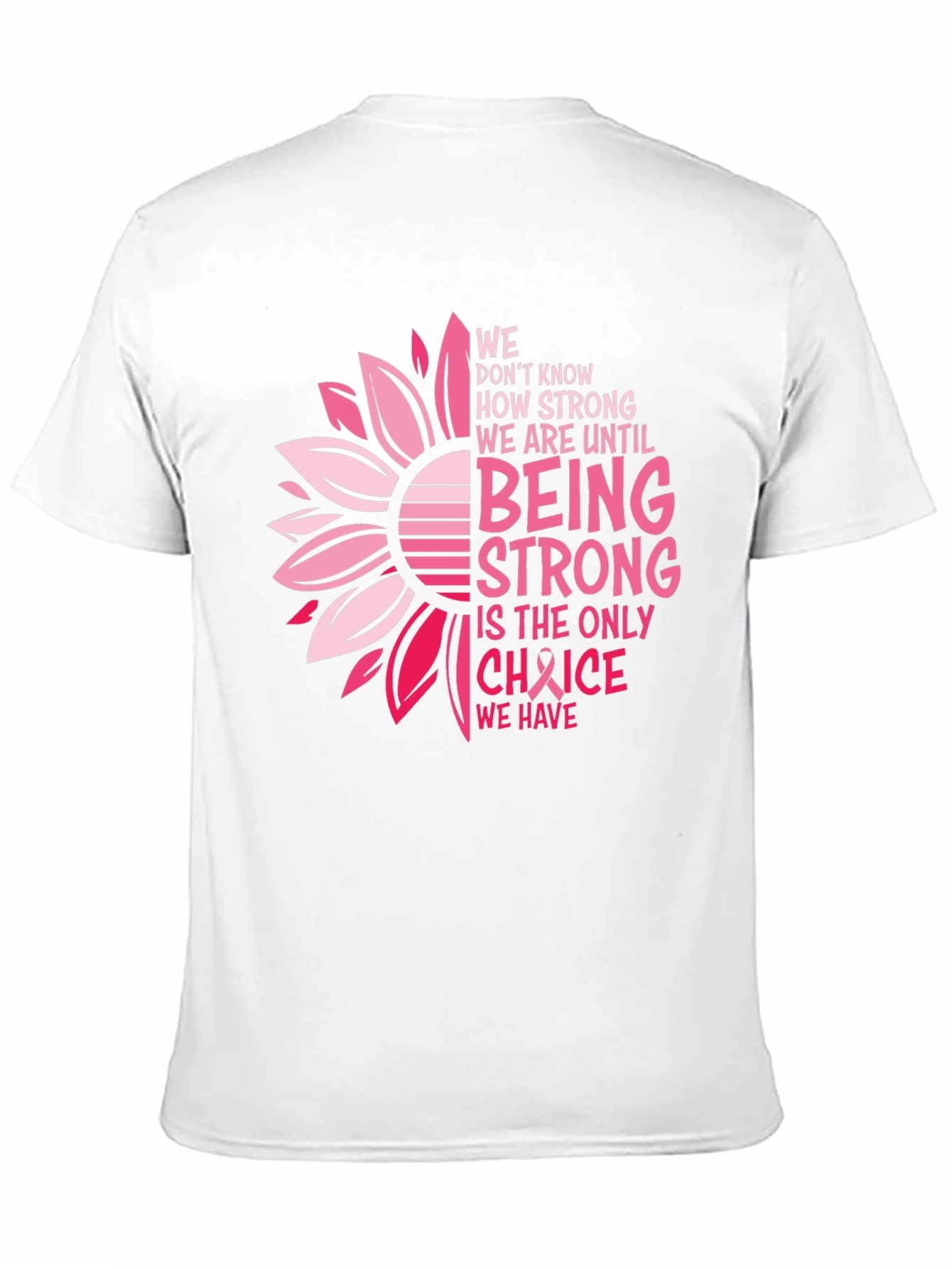 Breast Cancer Awareness T-Shirt Sunflower