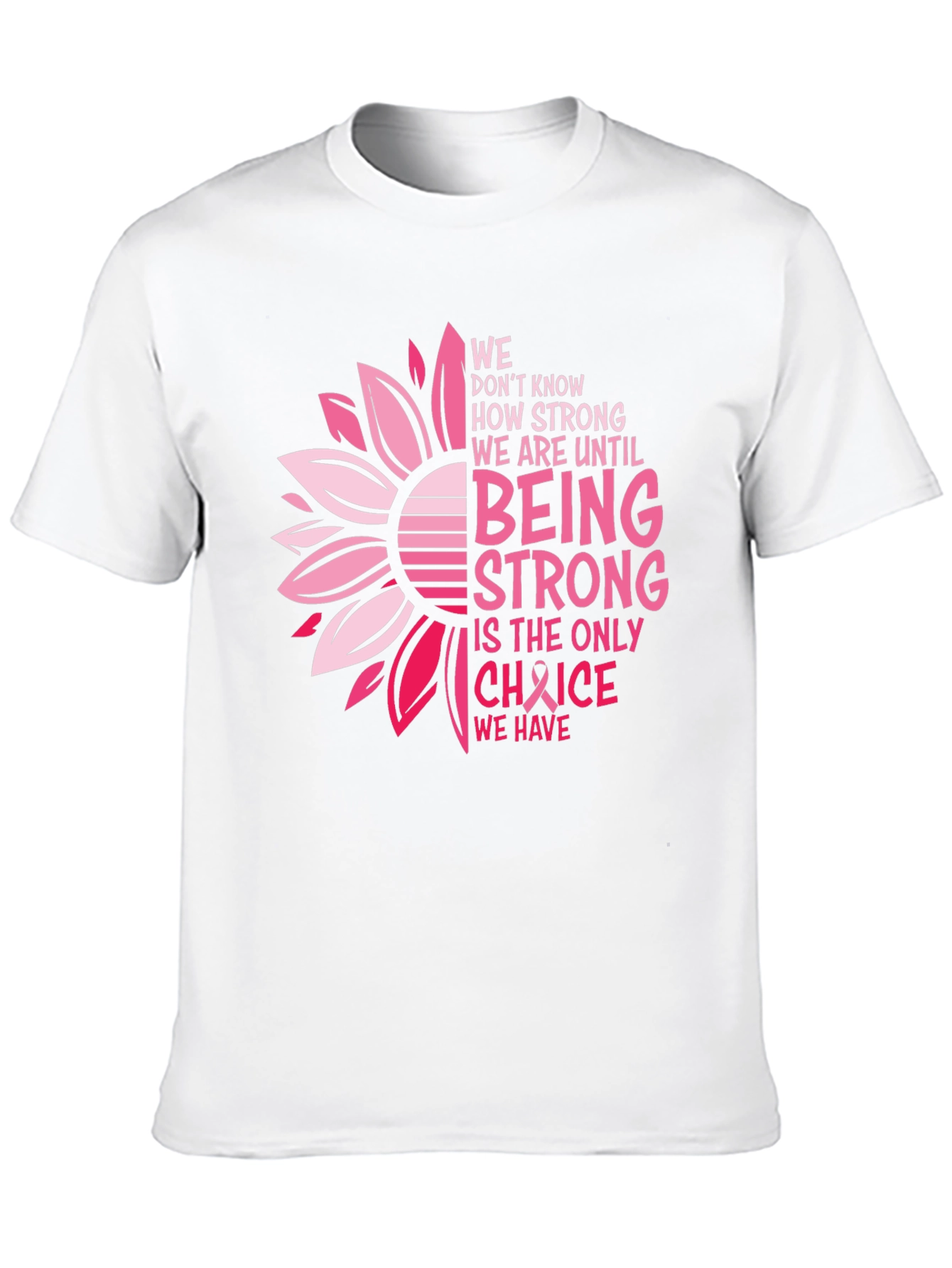 Breast Cancer Awareness T-Shirt Sunflower