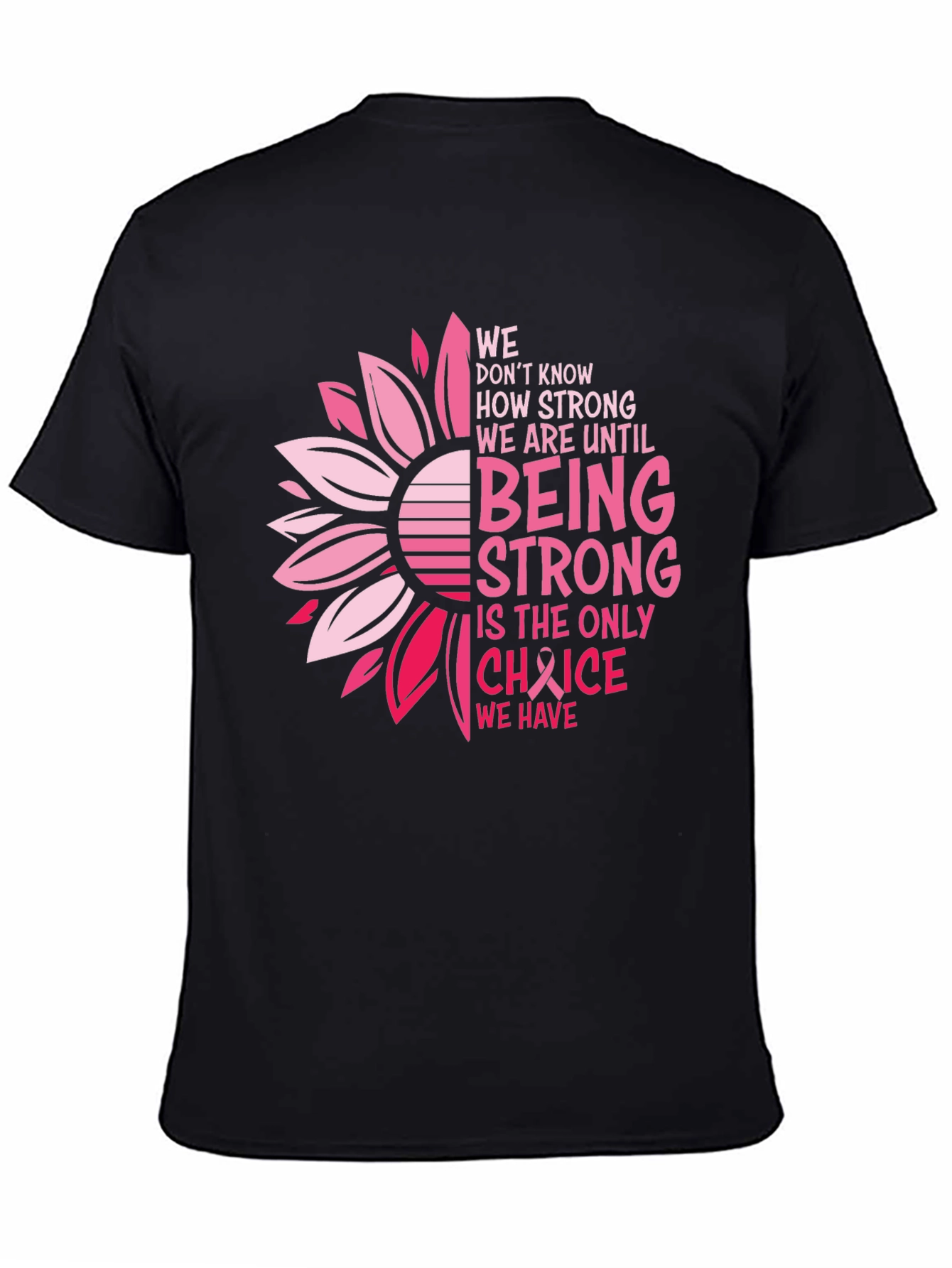 Breast Cancer Awareness T-Shirt Sunflower
