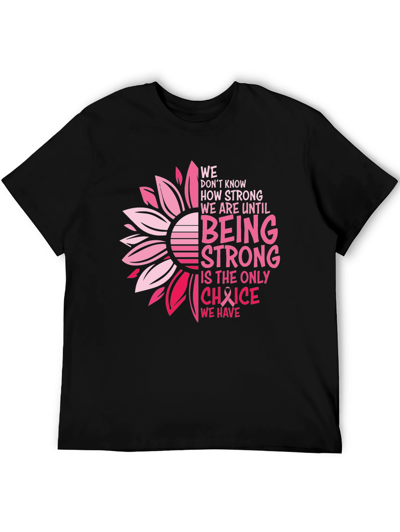 Breast Cancer Awareness T-Shirt Sunflower