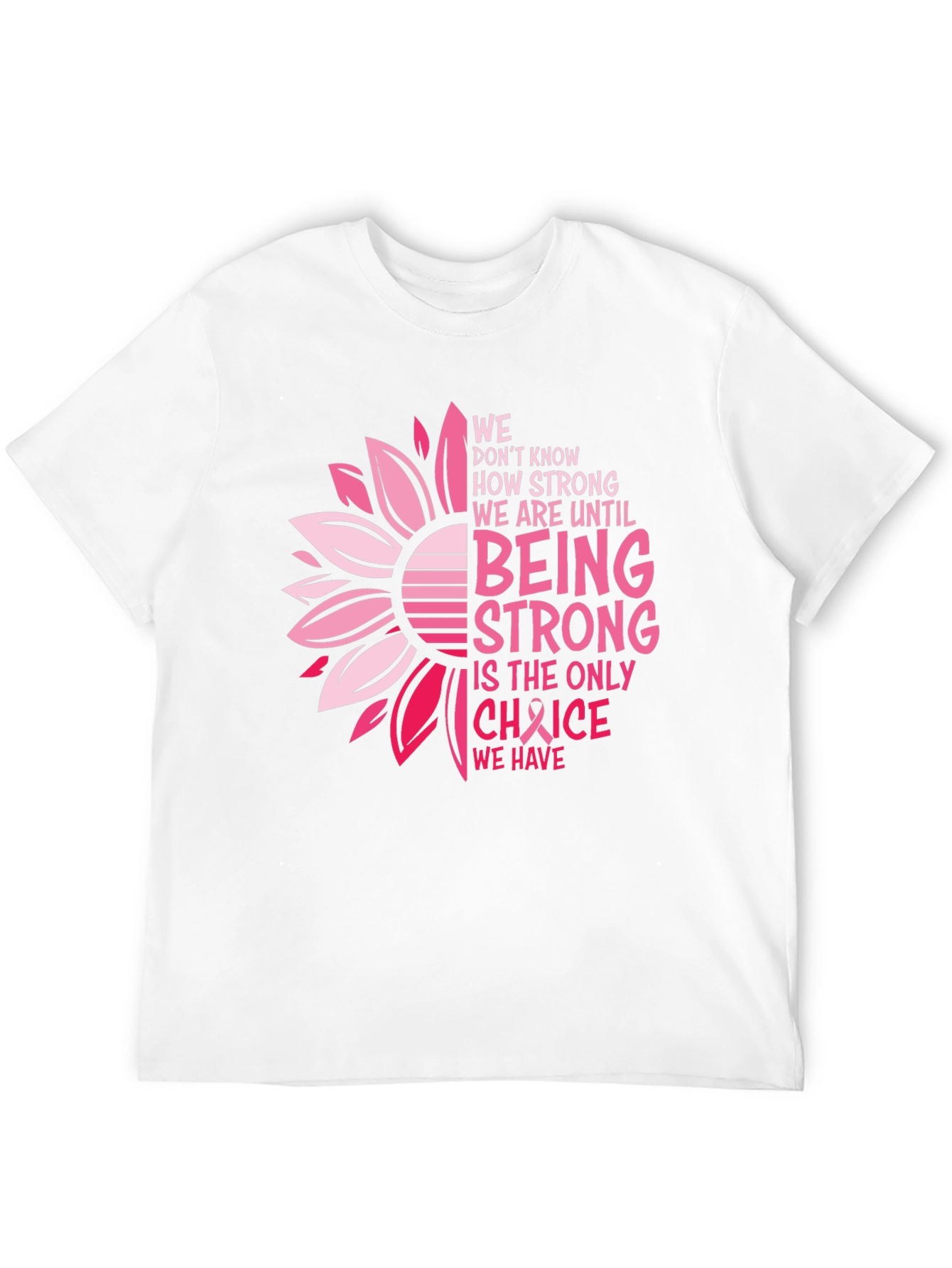 Breast Cancer Awareness T-Shirt Sunflower
