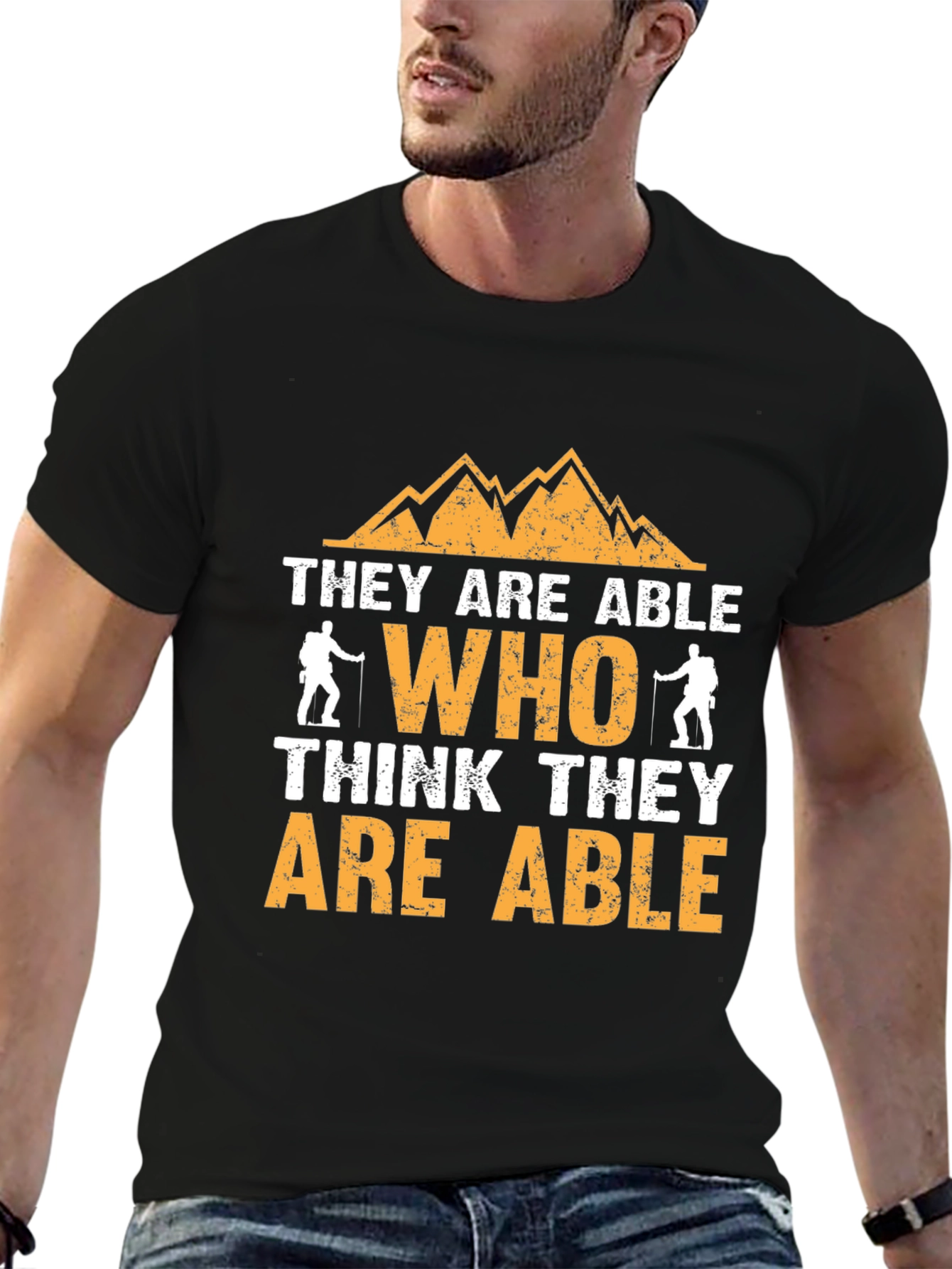 Motivational Hiking T-Shirt - They Are Able