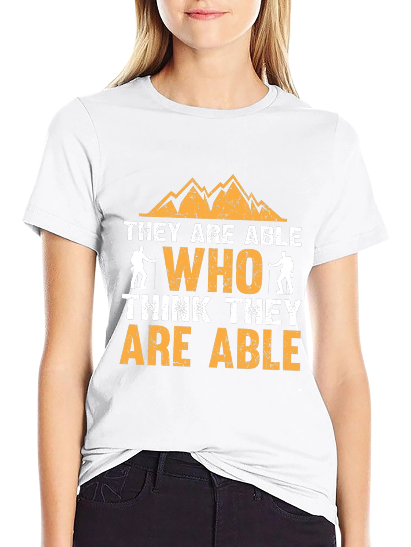 Motivational Hiking T-Shirt - They Are Able