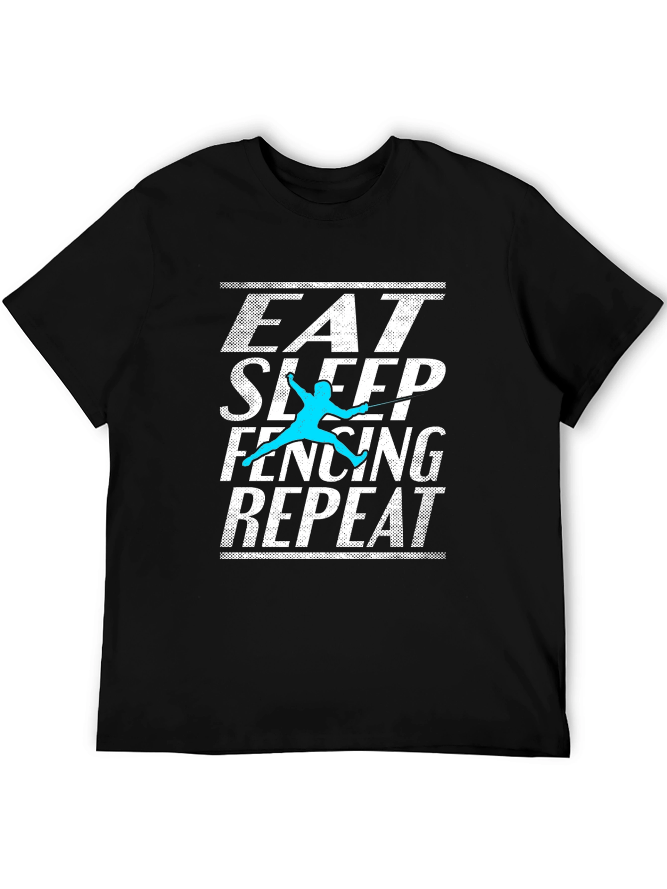 Eat Sleep Fencing Repeat Graphic Tee