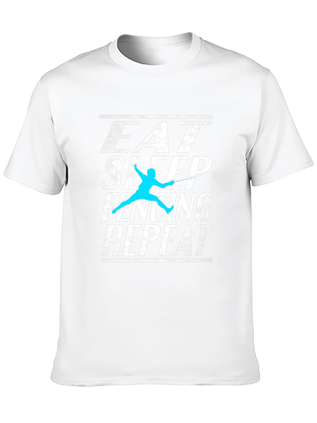 Eat Sleep Fencing Repeat Graphic Tee