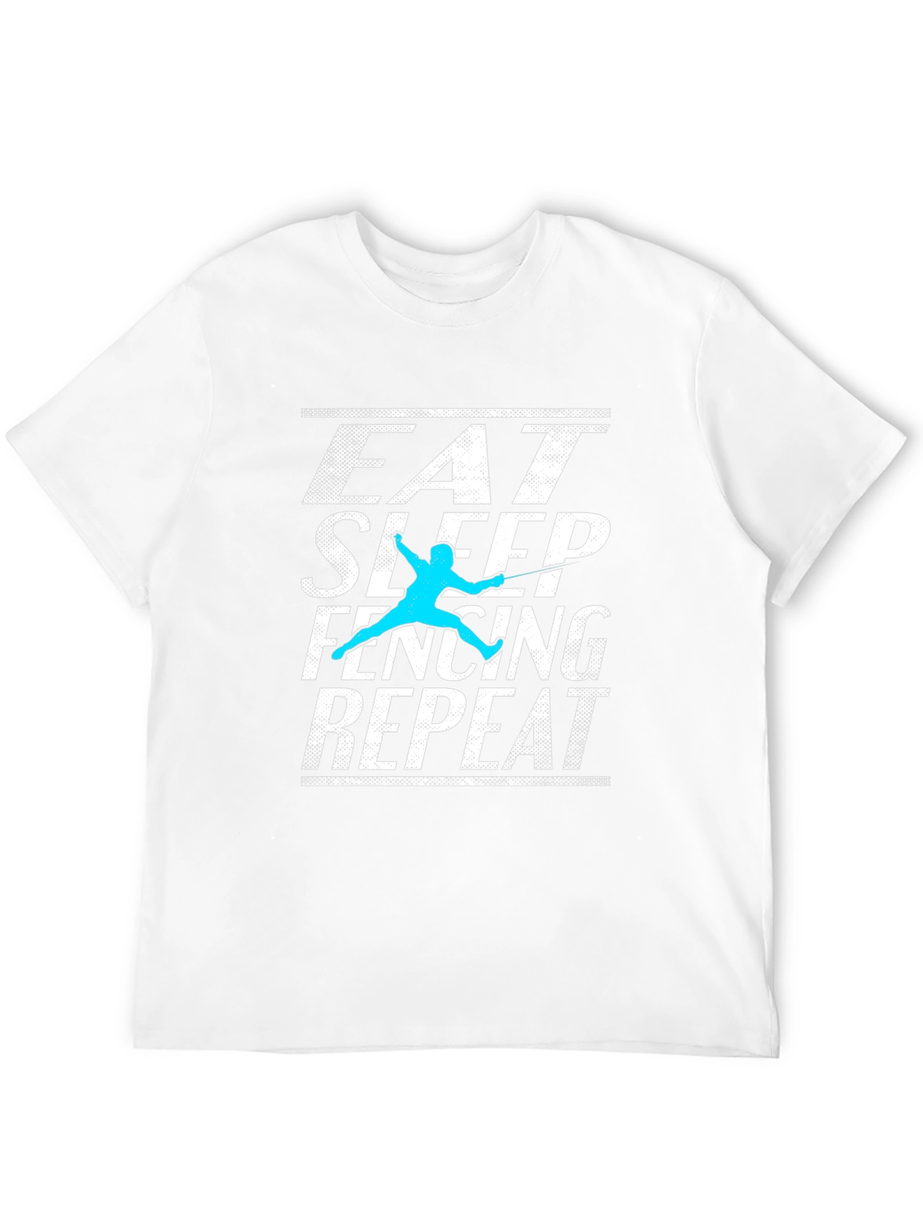 Eat Sleep Fencing Repeat Graphic Tee