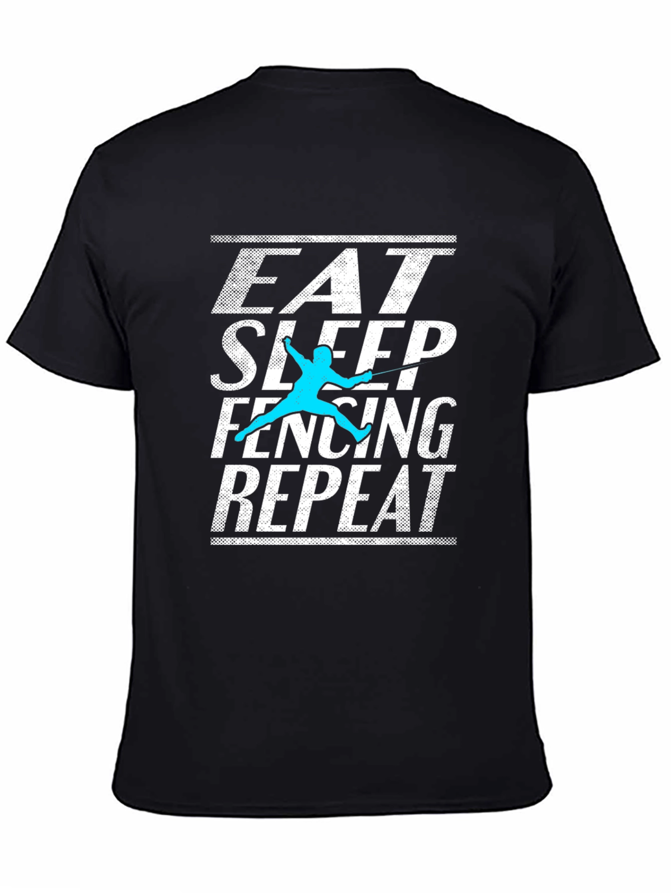 Eat Sleep Fencing Repeat Graphic Tee