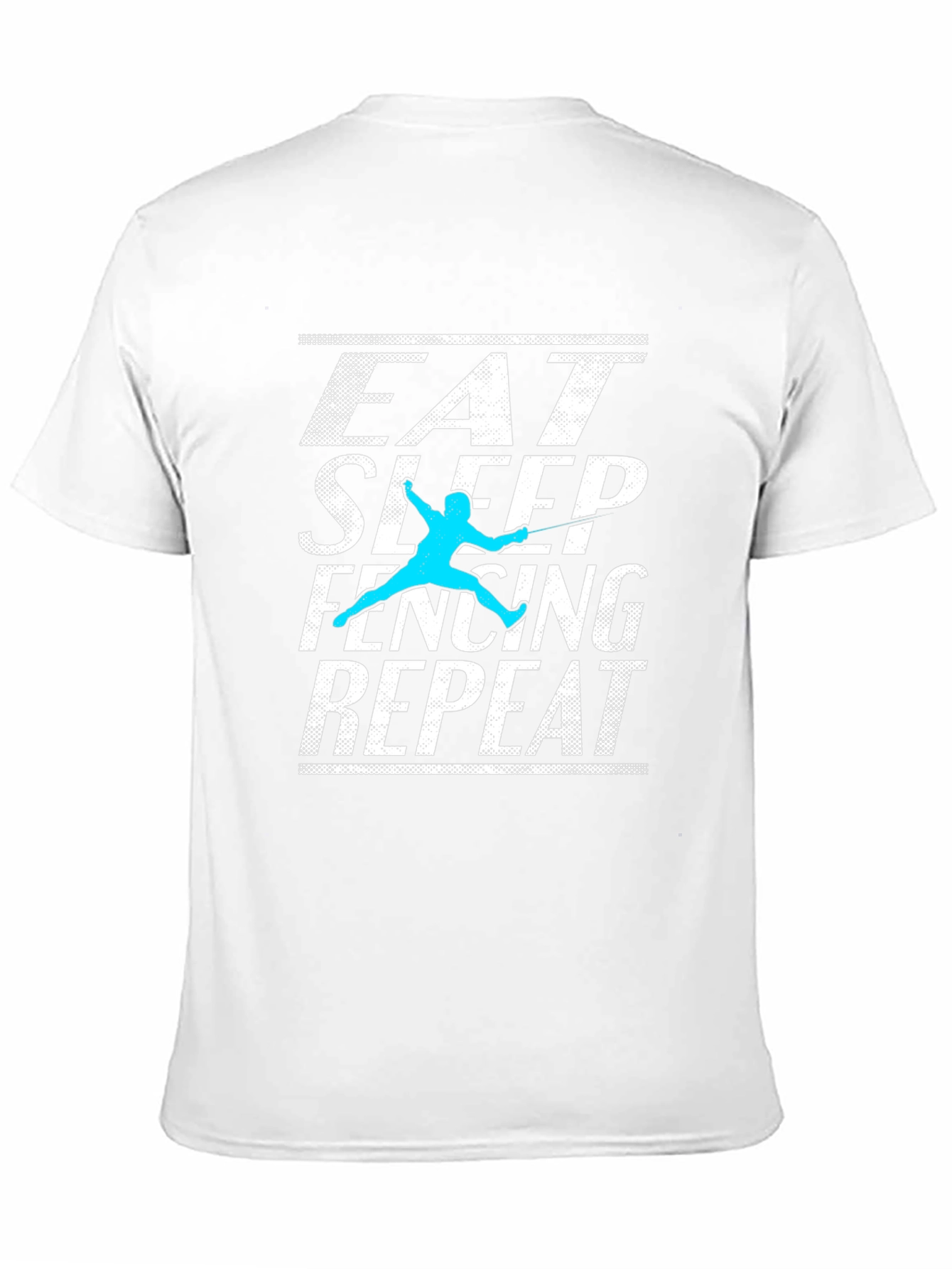 Eat Sleep Fencing Repeat Graphic Tee