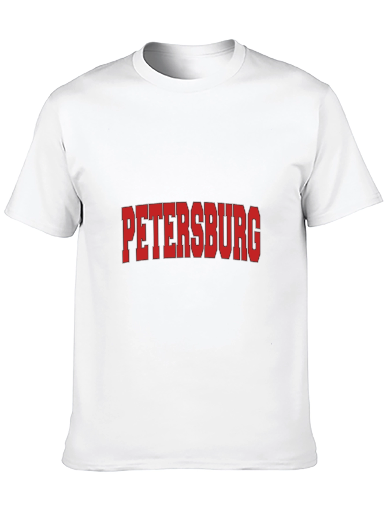 Petersburg Black Graphic T-Shirt - Stylish City Pride!
