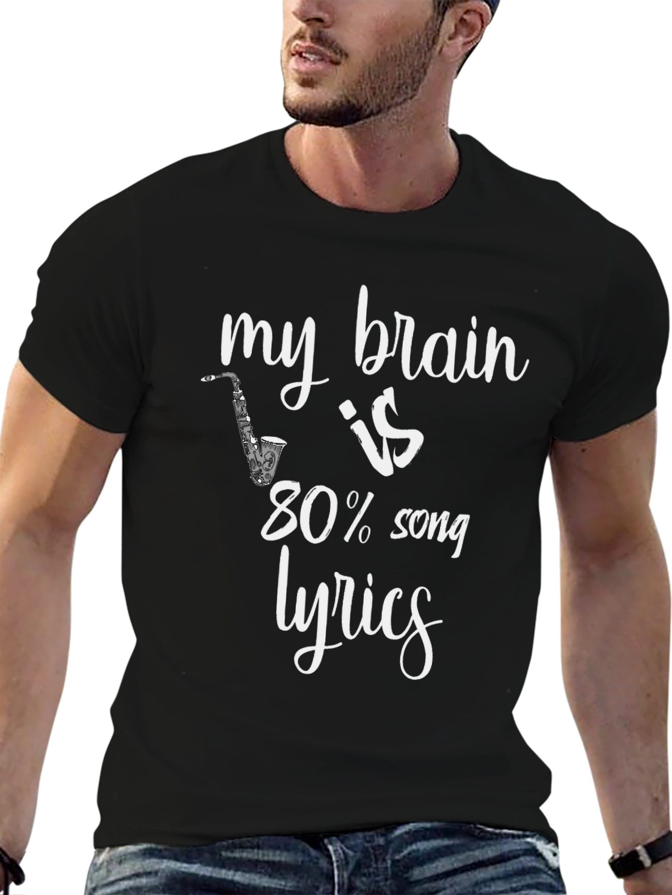 My Brain Is 80% Song Lyrics T-Shirt