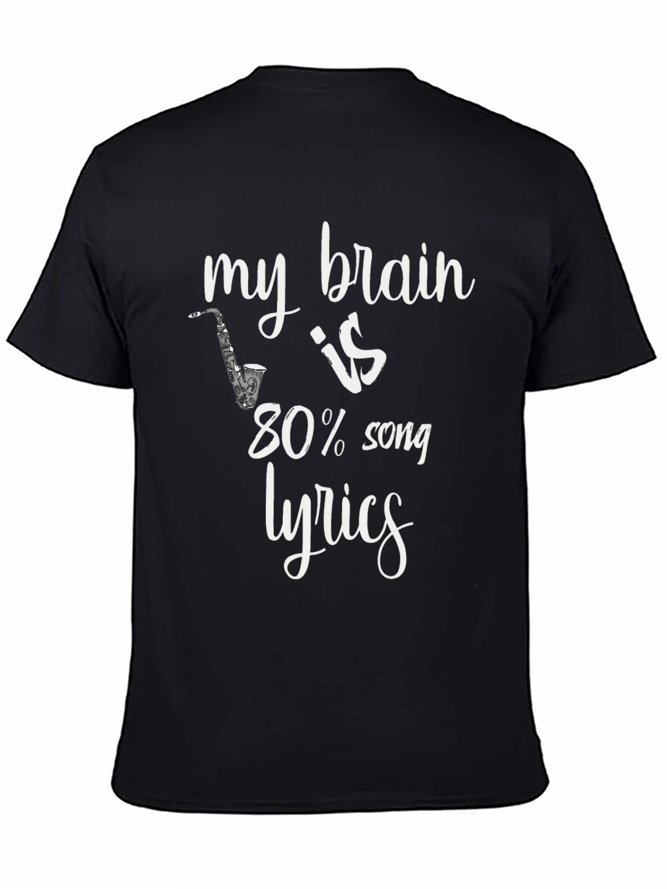 My Brain Is 80% Song Lyrics T-Shirt