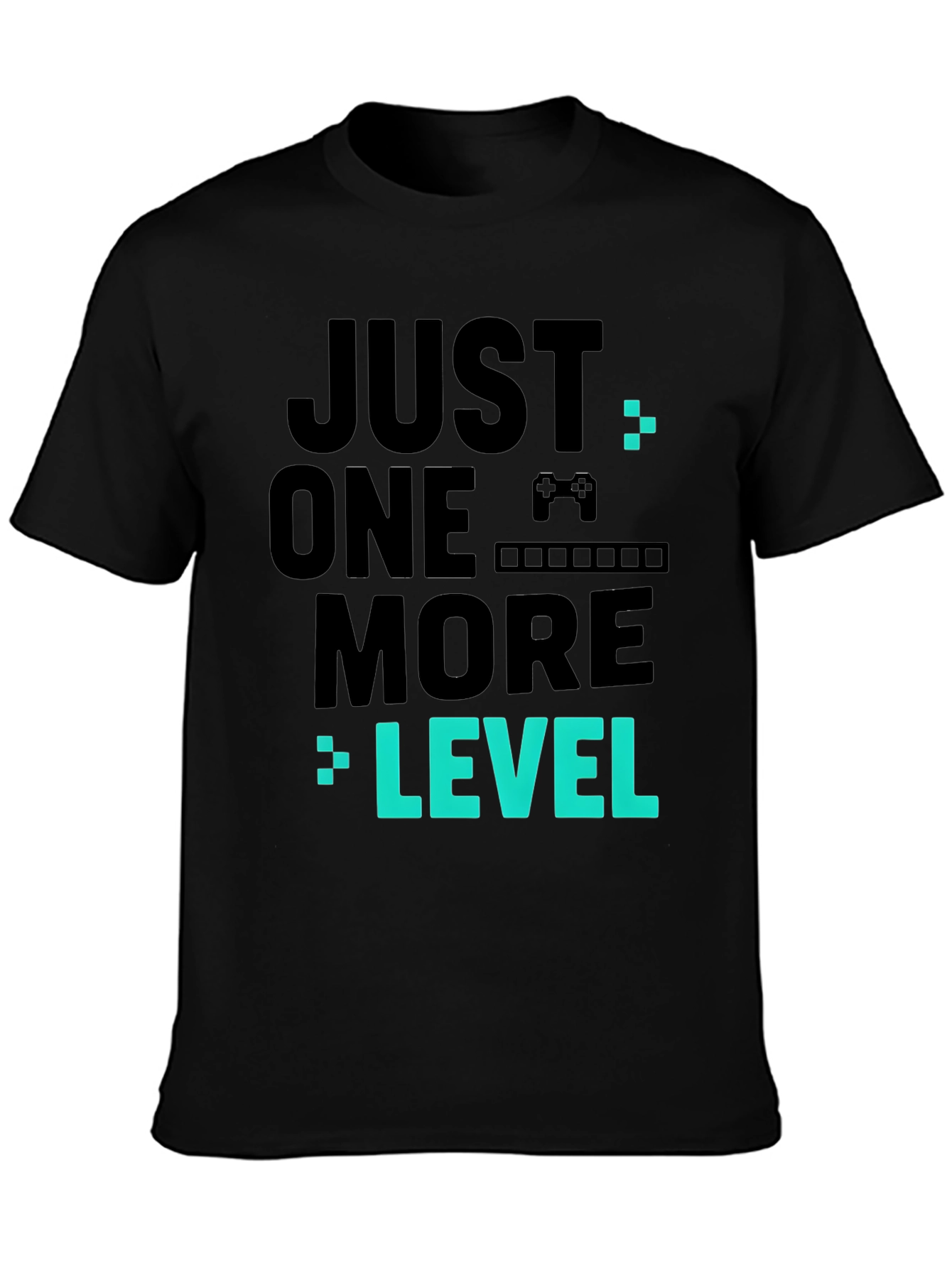 Just One More Level Black Gaming T-Shirt