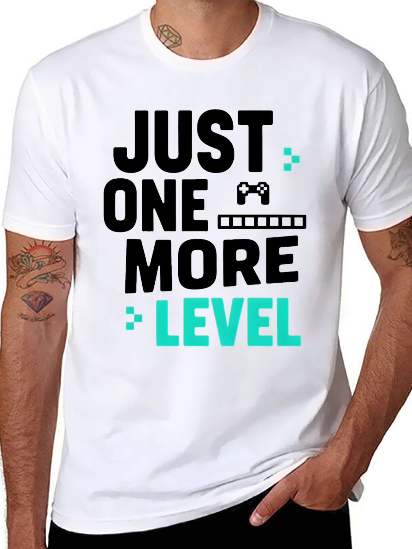 Just One More Level Black Gaming T-Shirt