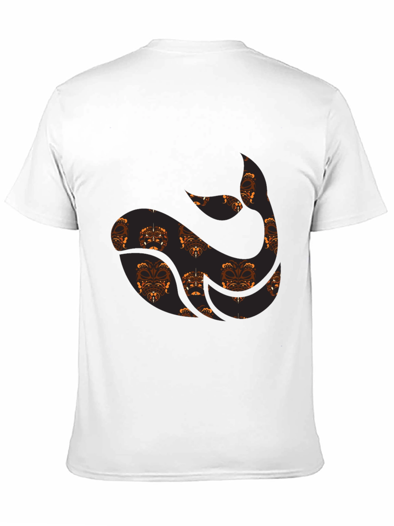 Unique Pattern Black Tee