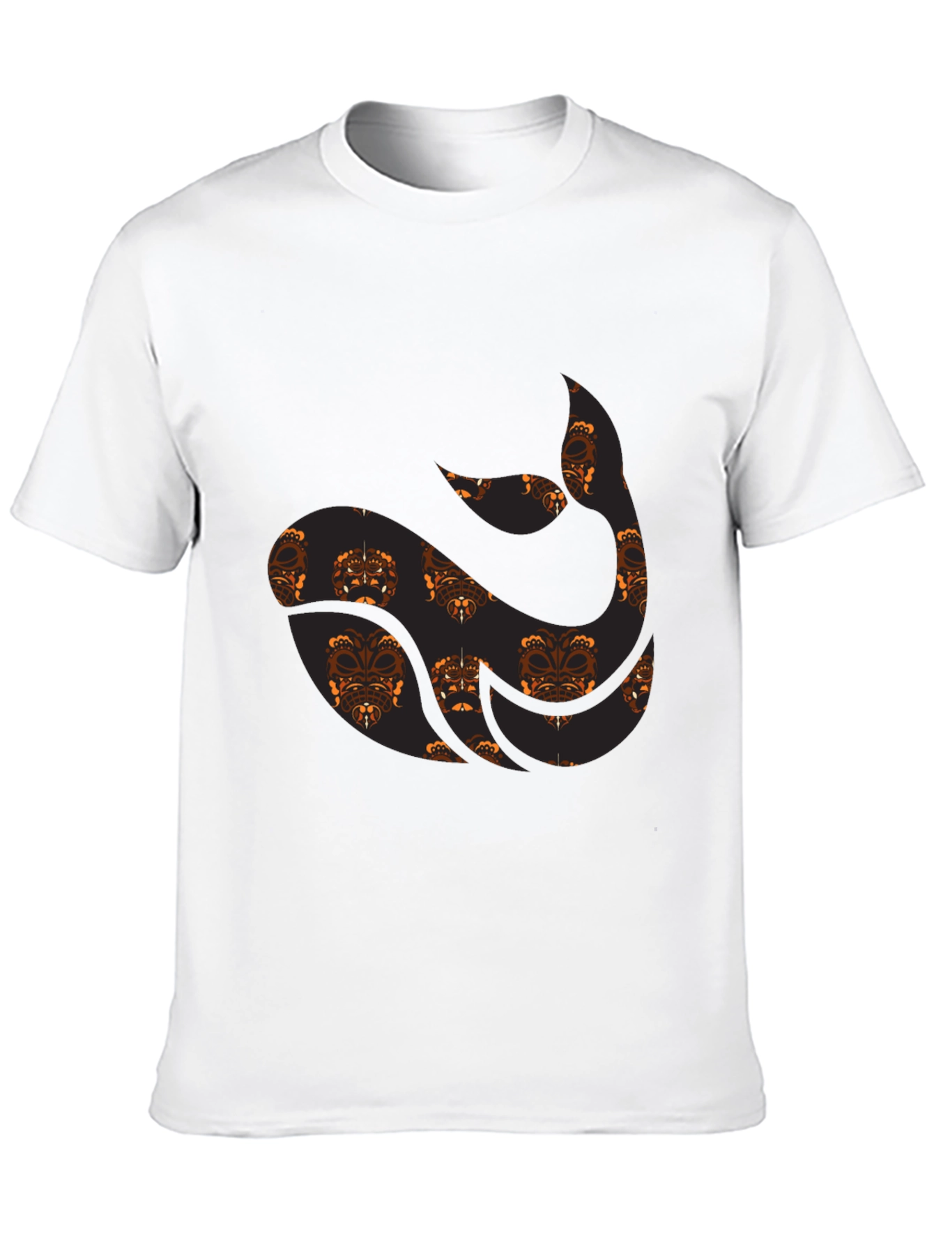 Unique Pattern Black Tee