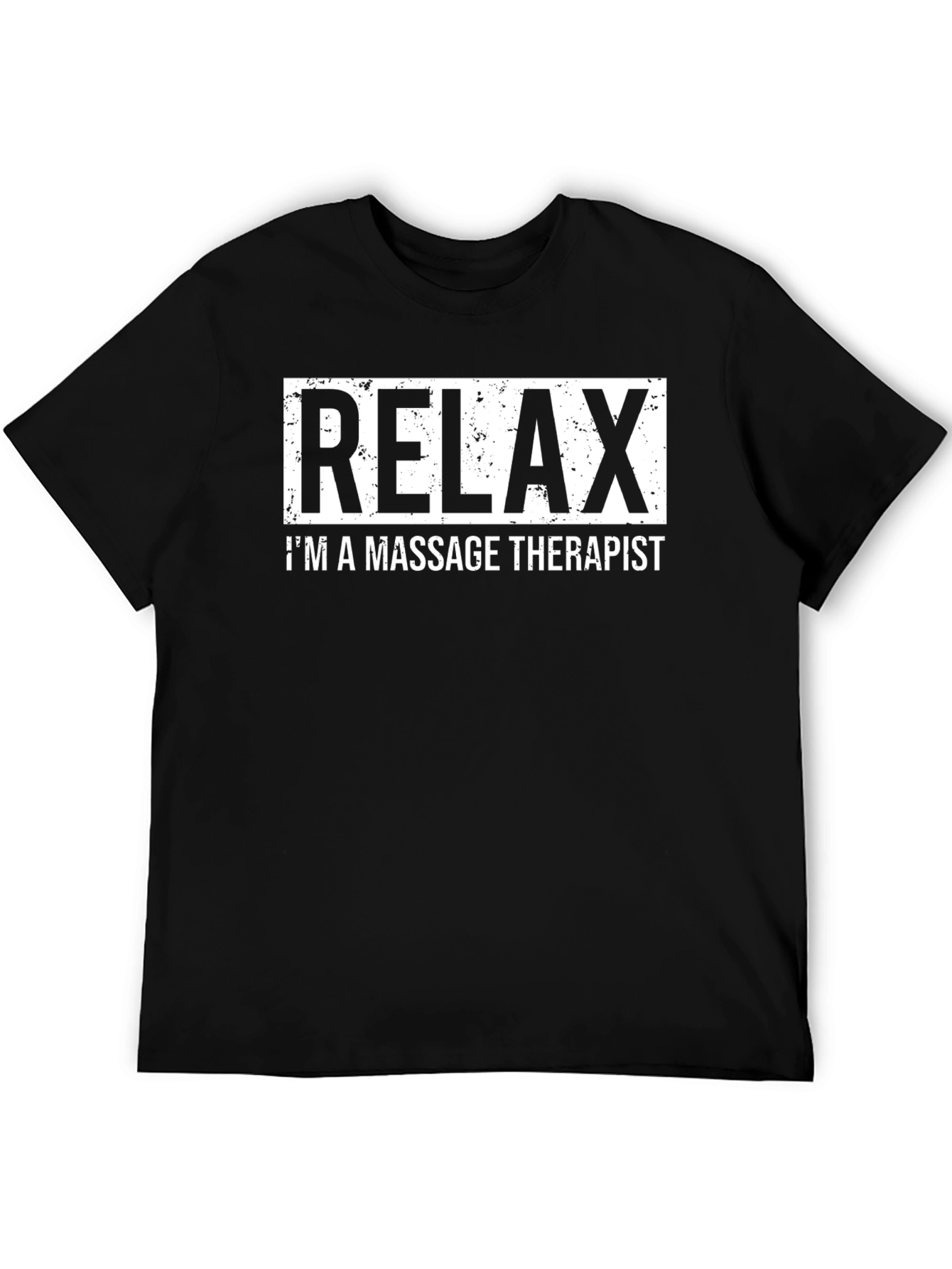 Relax Massage Therapist T-Shirt - Black