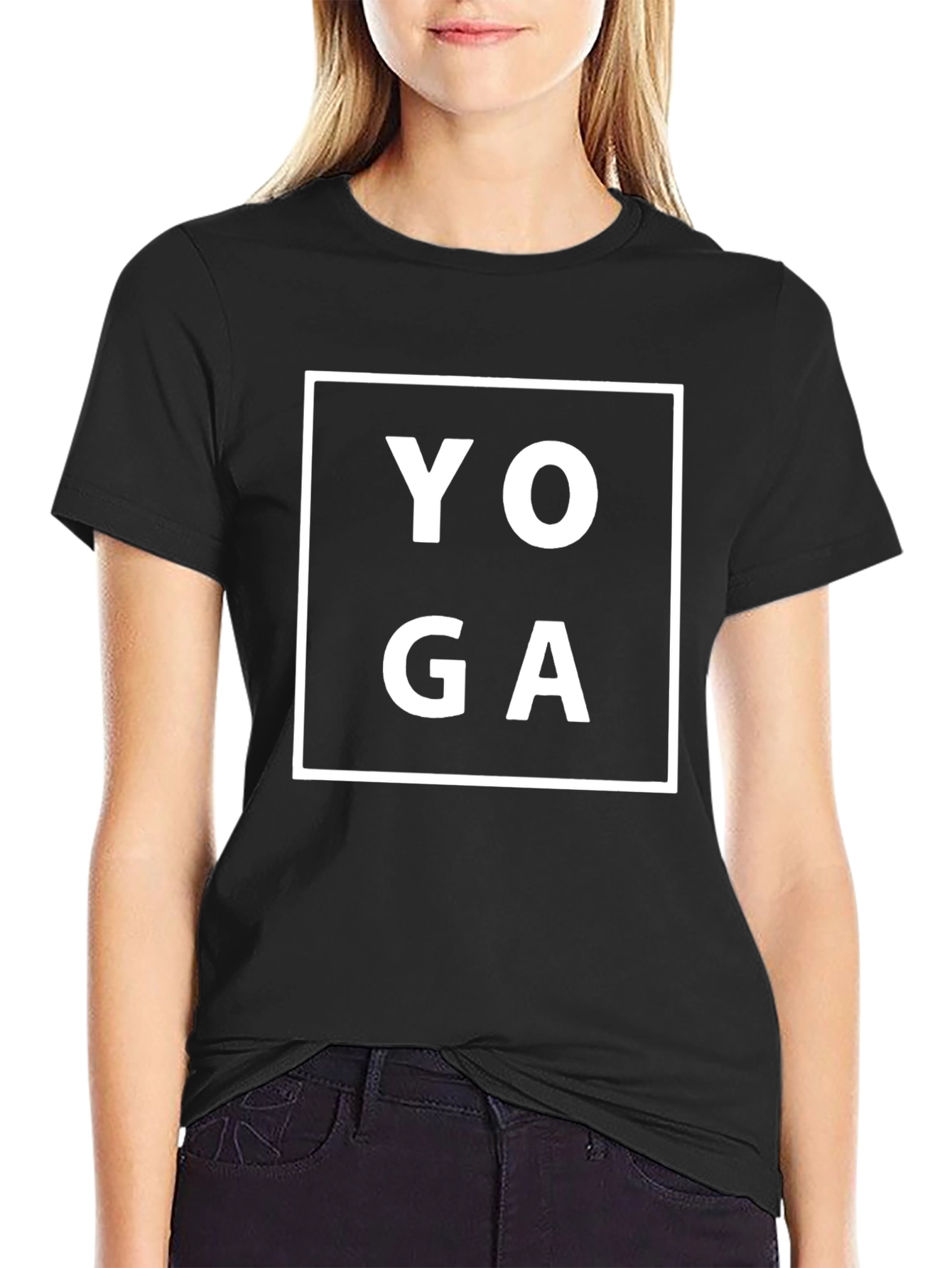 Yoga Black T-Shirt for Men