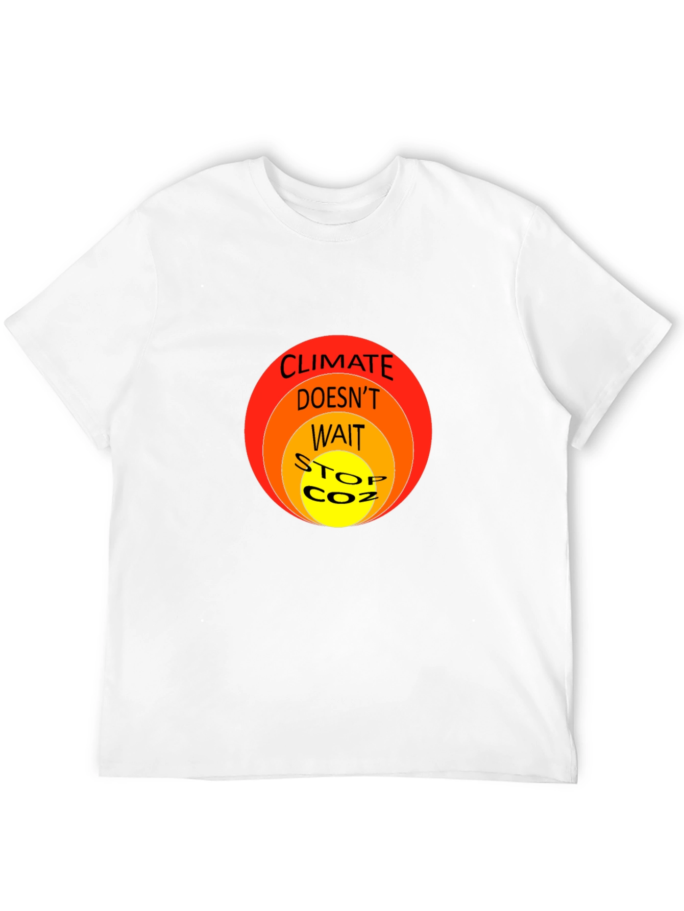 Climate Change Awareness T-Shirt - Stop CO2
