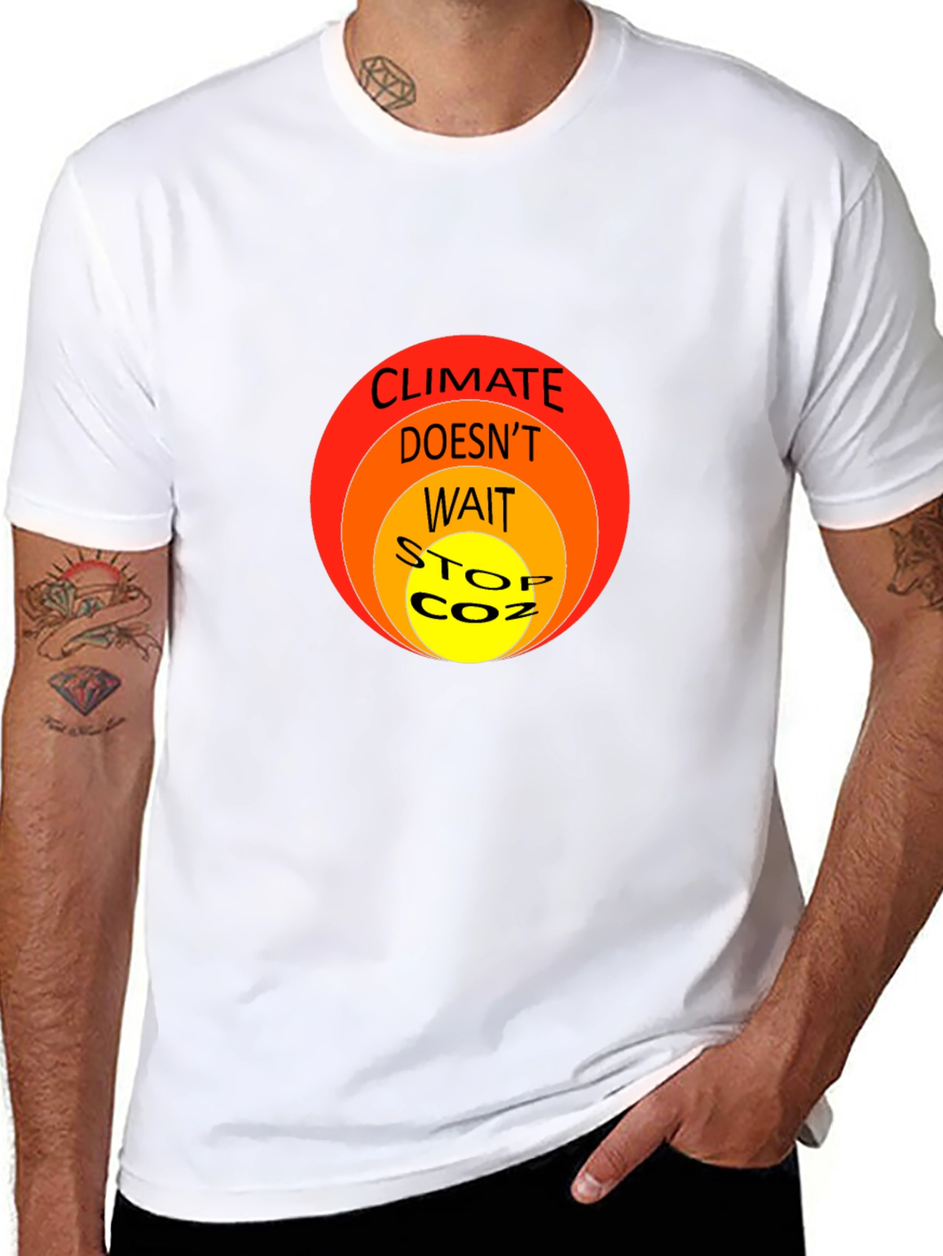 Climate Change Awareness T-Shirt - Stop CO2