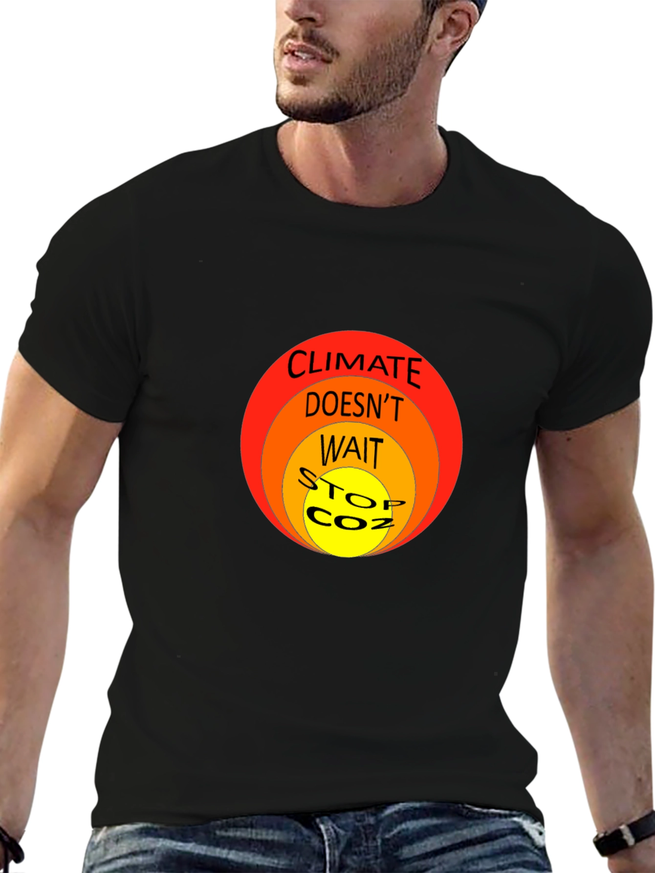 Climate Change Awareness T-Shirt - Stop CO2