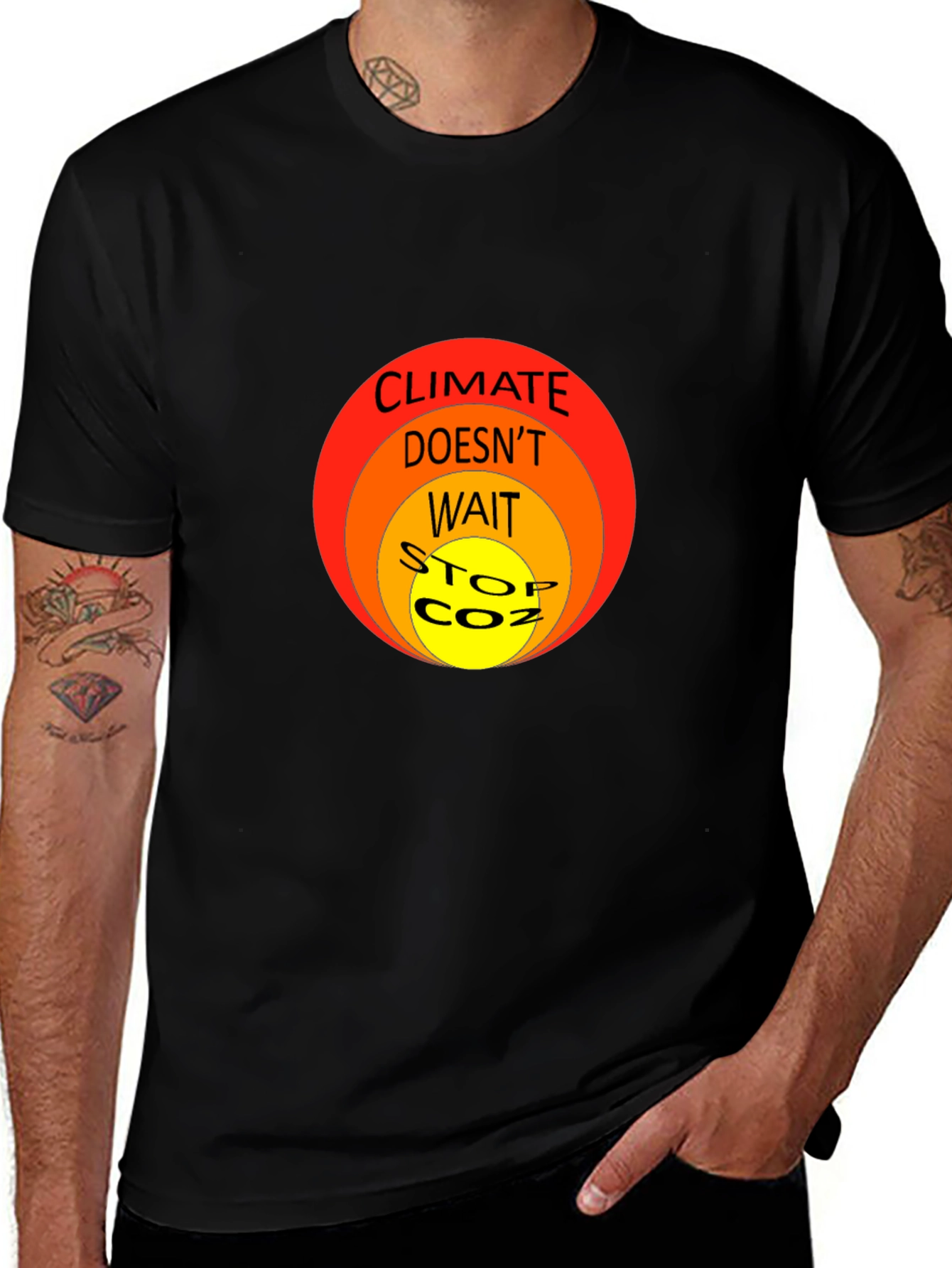 Climate Change Awareness T-Shirt - Stop CO2