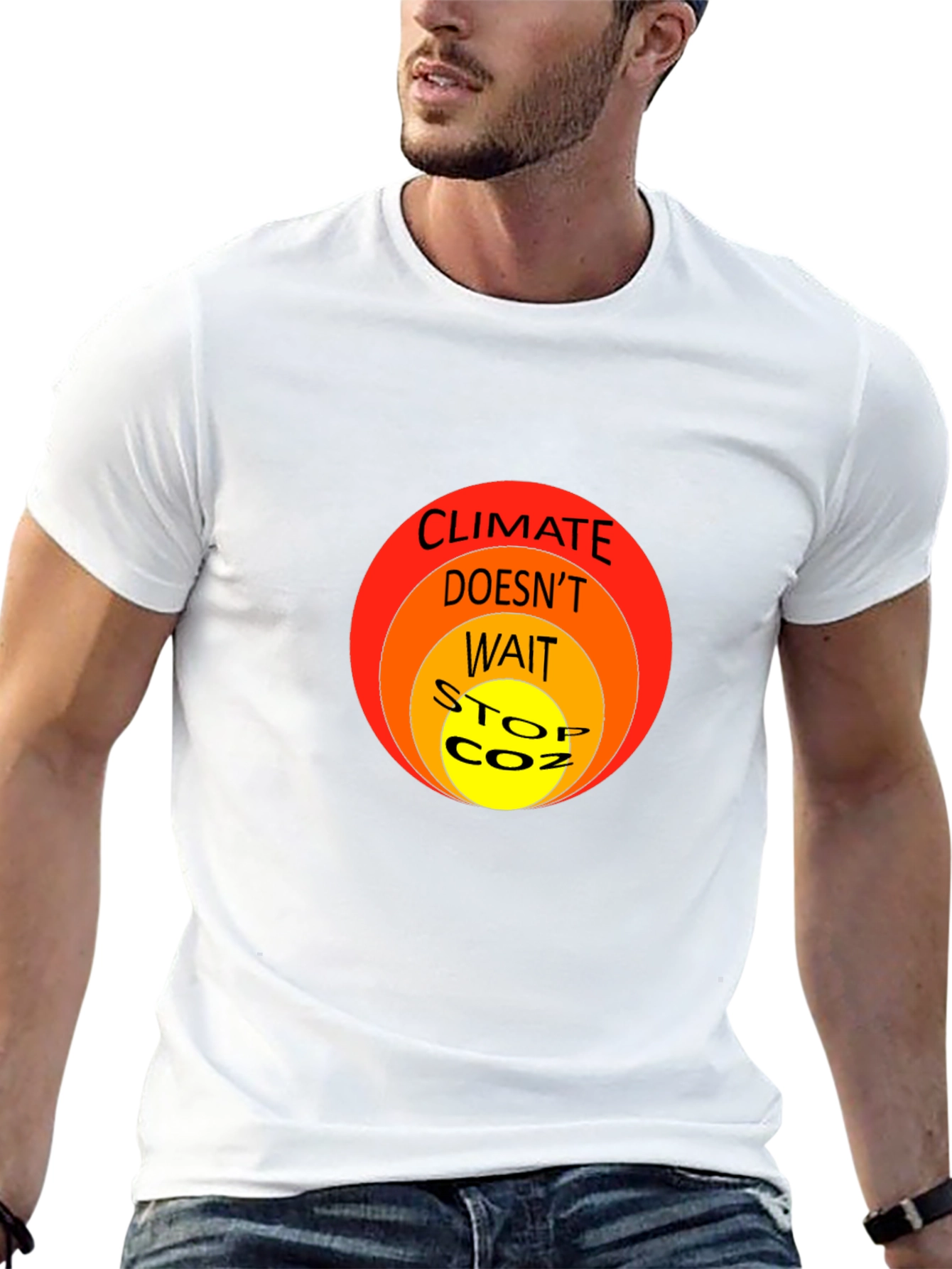 Climate Change Awareness T-Shirt - Stop CO2