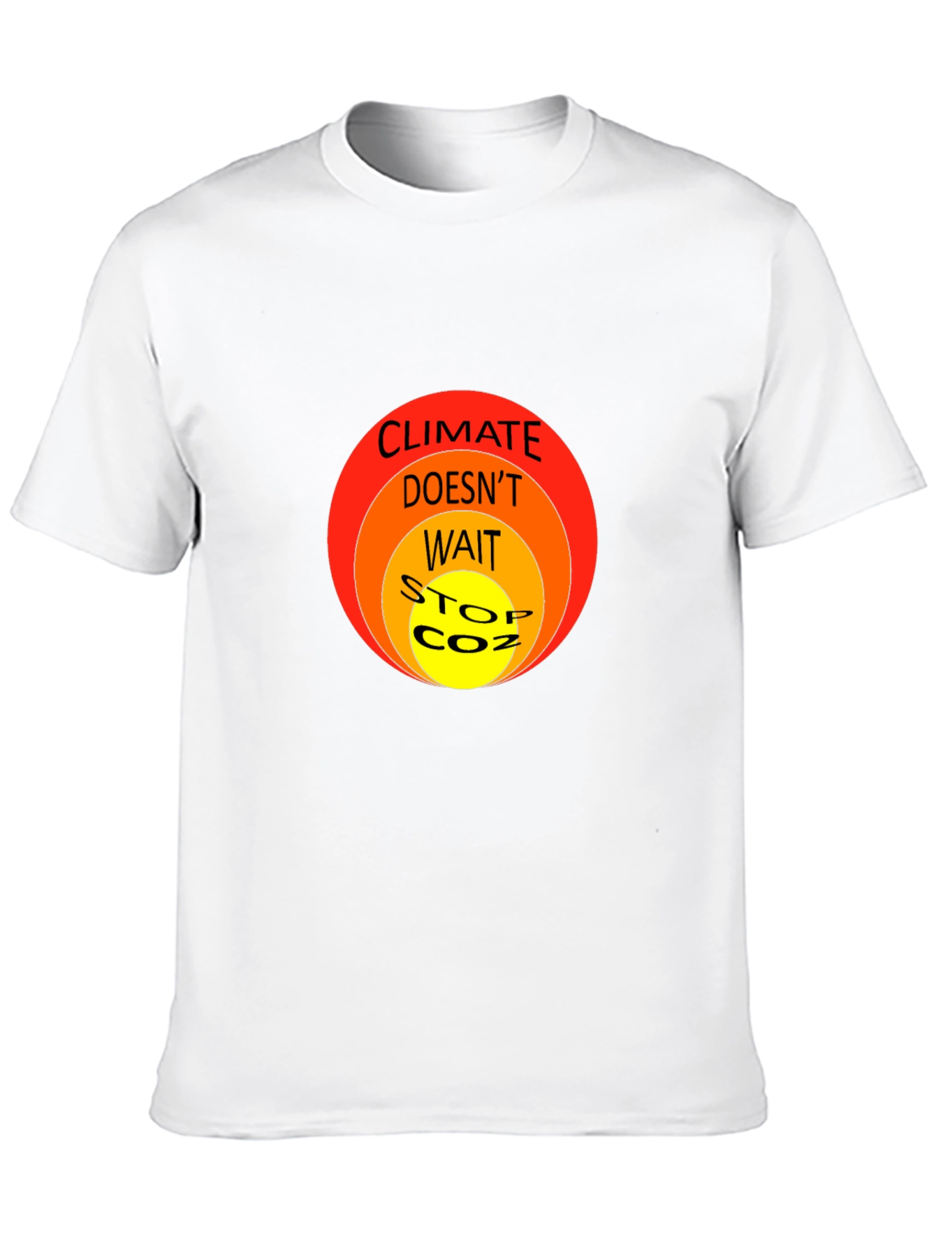 Climate Change Awareness T-Shirt - Stop CO2