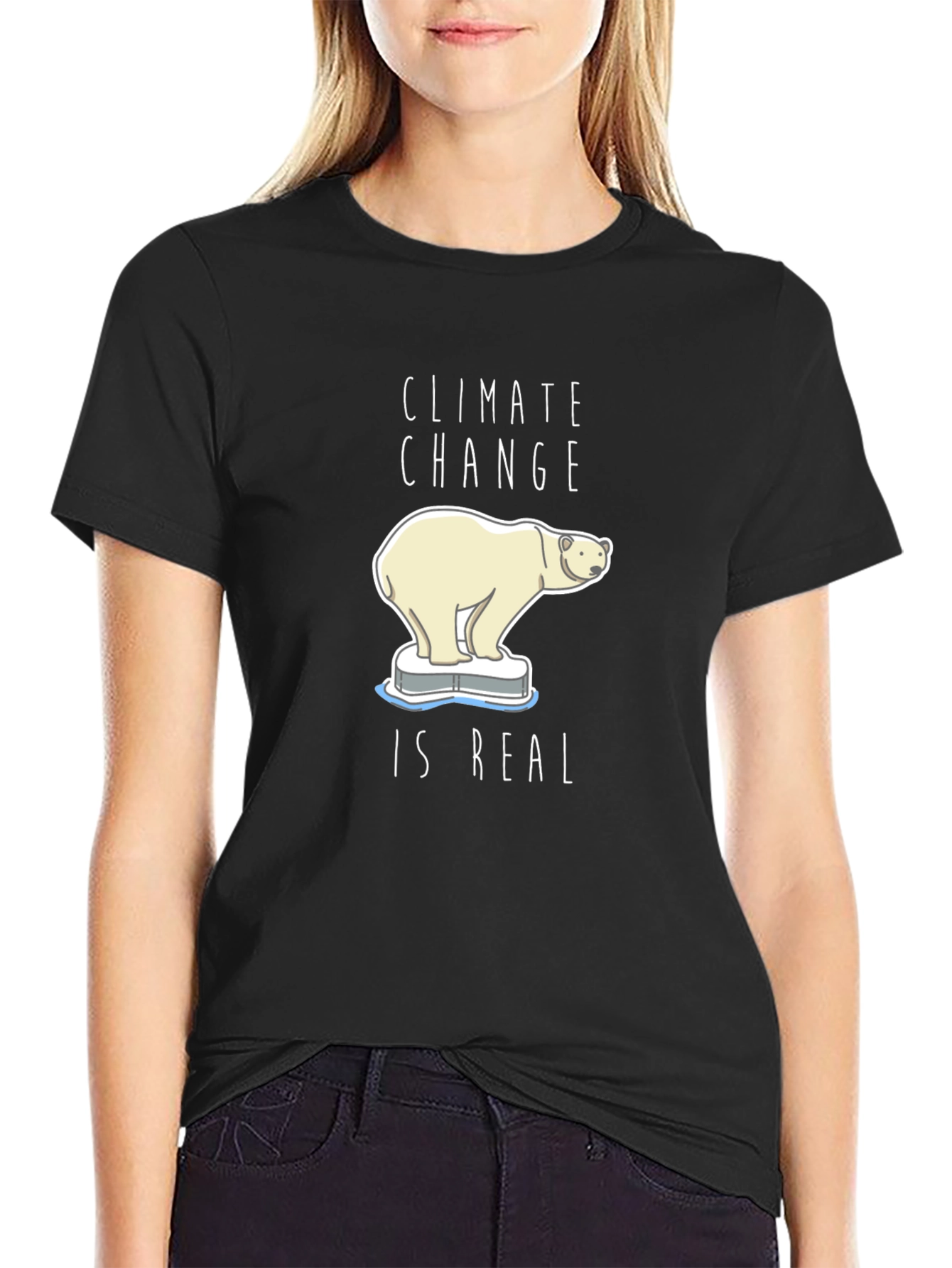 Climate Change is Real Polar Bear T-Shirt