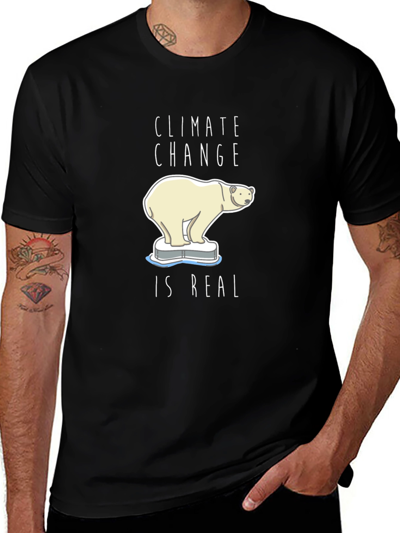 Climate Change is Real Polar Bear T-Shirt