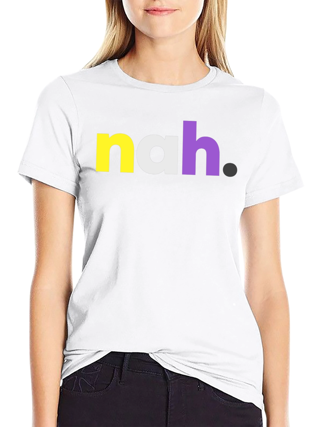 Nah Graphic Tee - Bold Statement T-Shirt