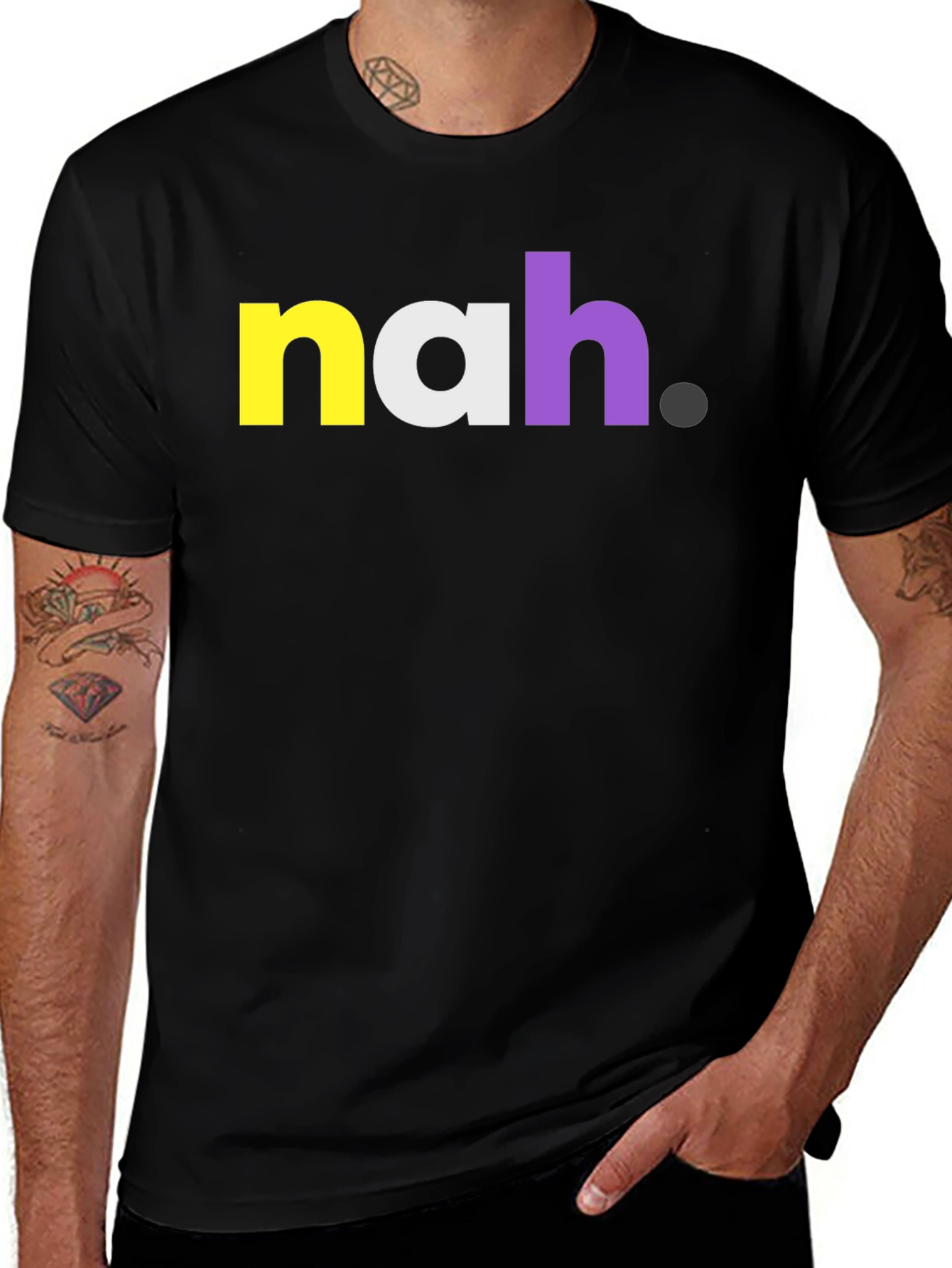 Nah Graphic Tee - Bold Statement T-Shirt