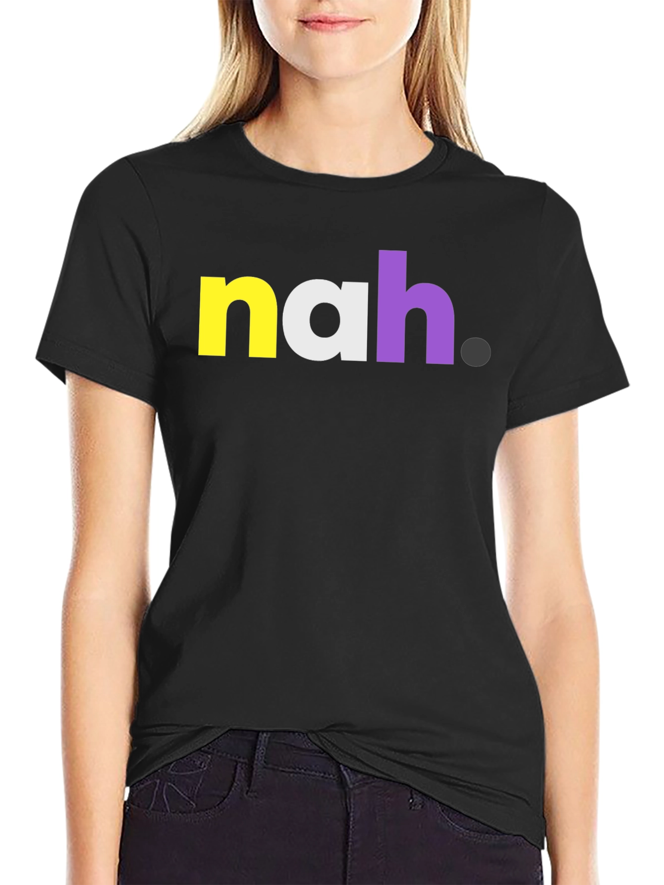 Nah Graphic Tee - Bold Statement T-Shirt