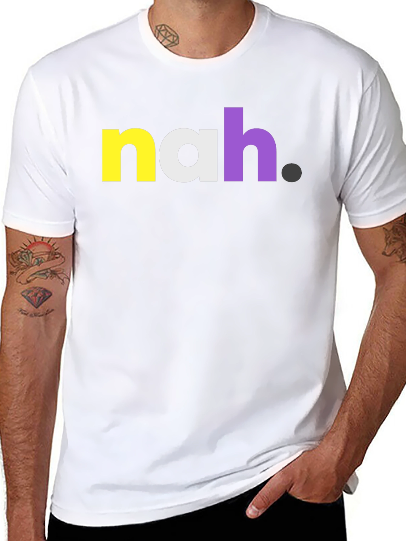 Nah Graphic Tee - Bold Statement T-Shirt