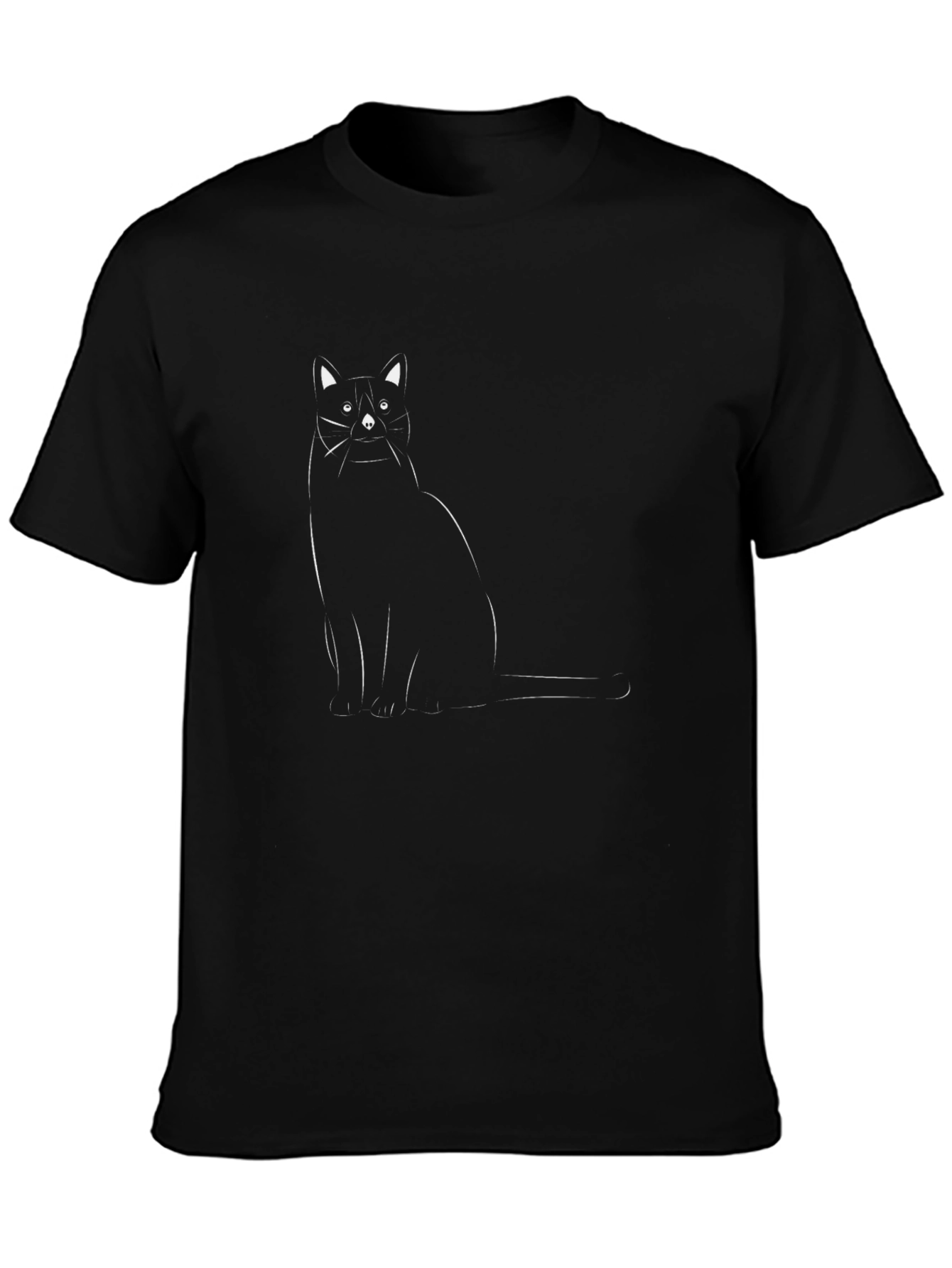 Black Cat Graphic Tee - Stylish & Unique