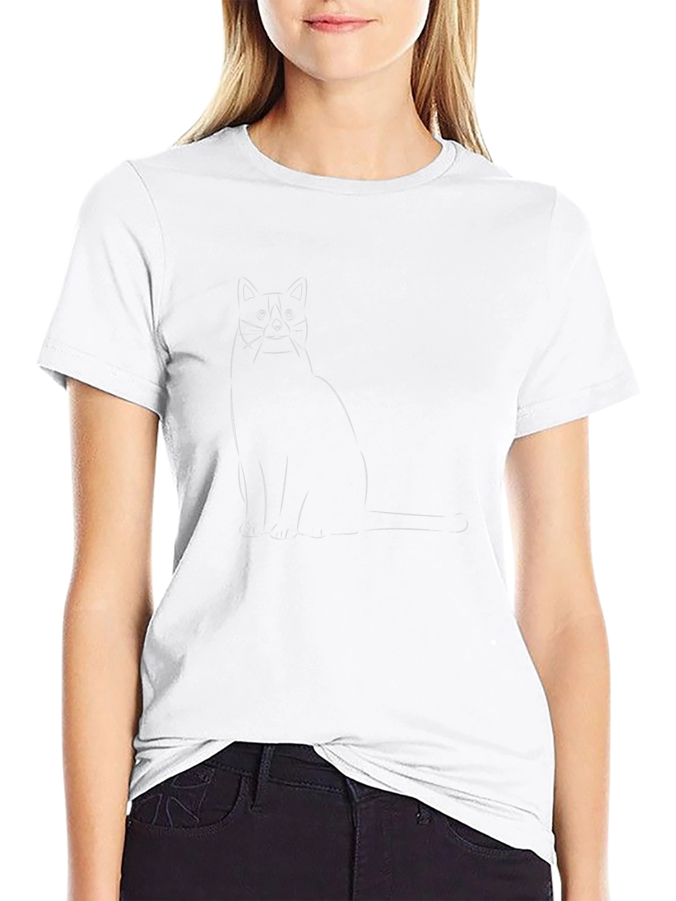 Black Cat Graphic Tee - Stylish & Unique