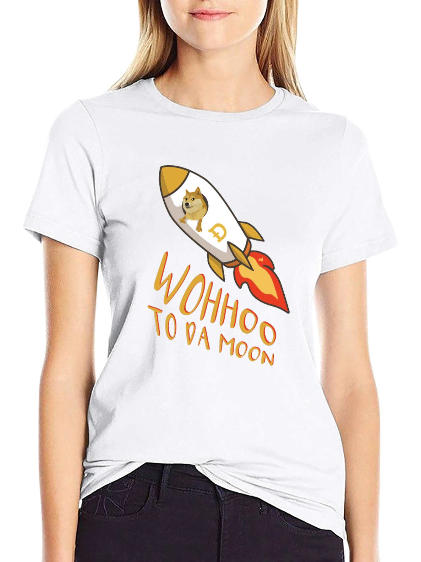 Dogecoin Rocket T-Shirt - To Da Moon!