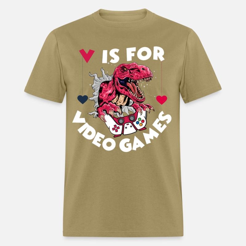 V Is For Video Games Anti-Valentine's Day T-Rex