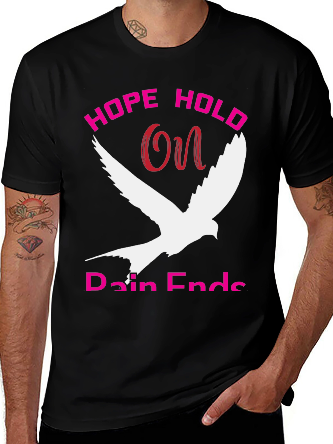 Hope Hold On Dove Graphic T-Shirt