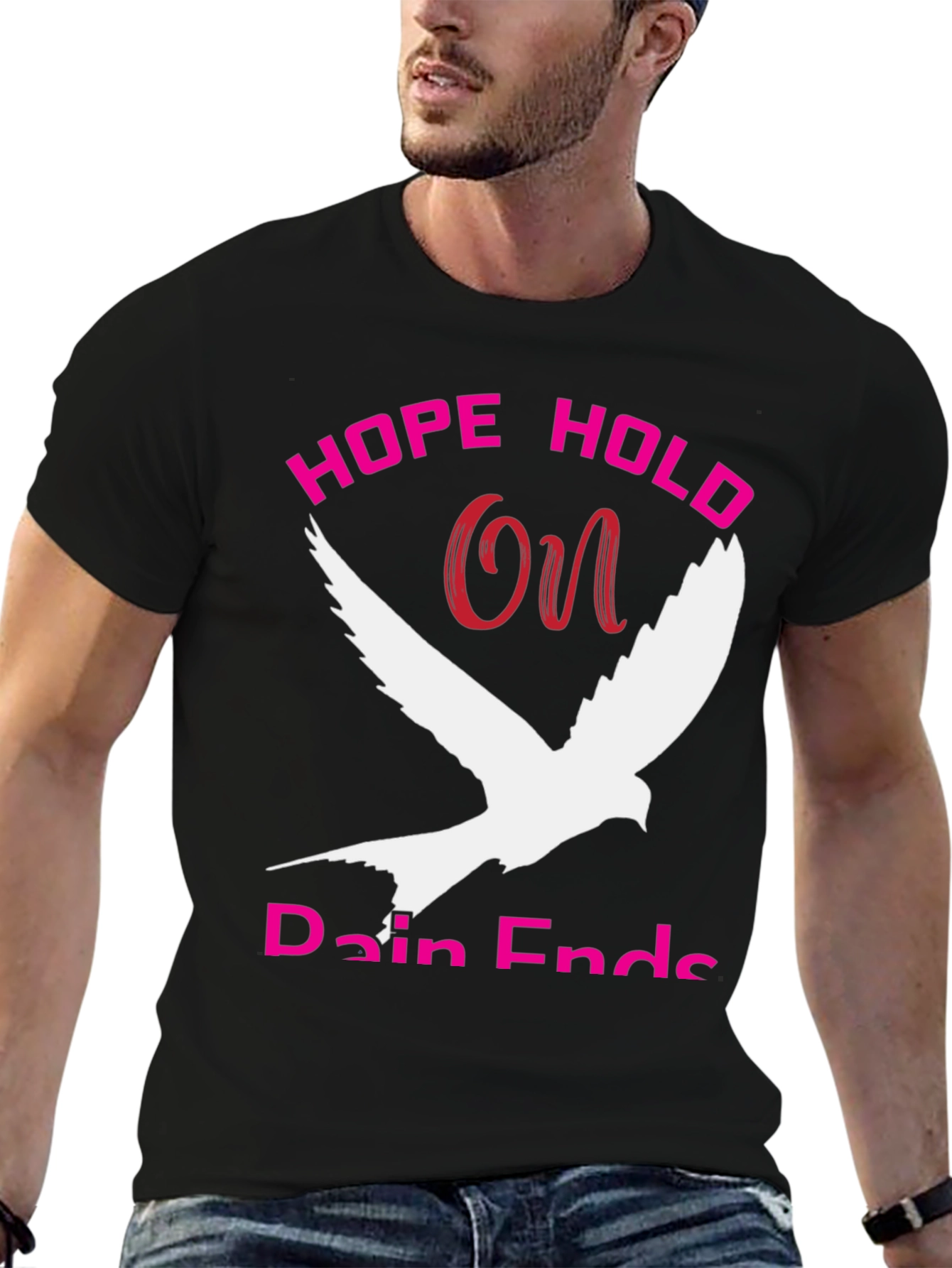 Hope Hold On Dove Graphic T-Shirt